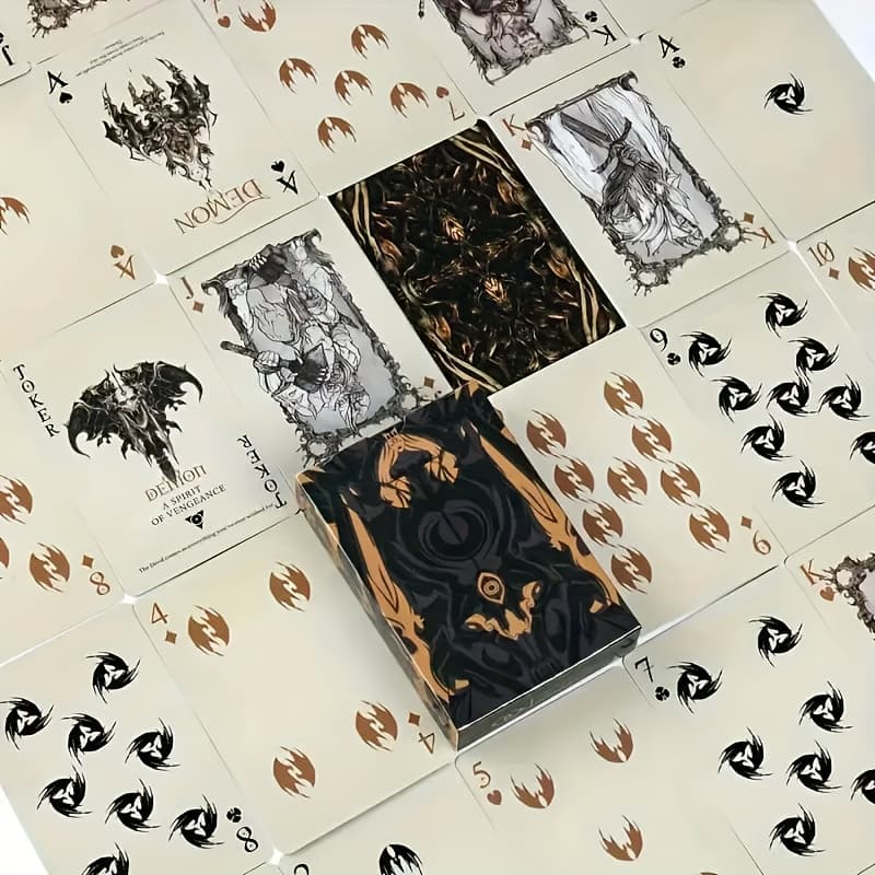 TEMU 54pcs Playing Cards High-definition Pattern Tabletop Game Puzzle Hard Card Durable