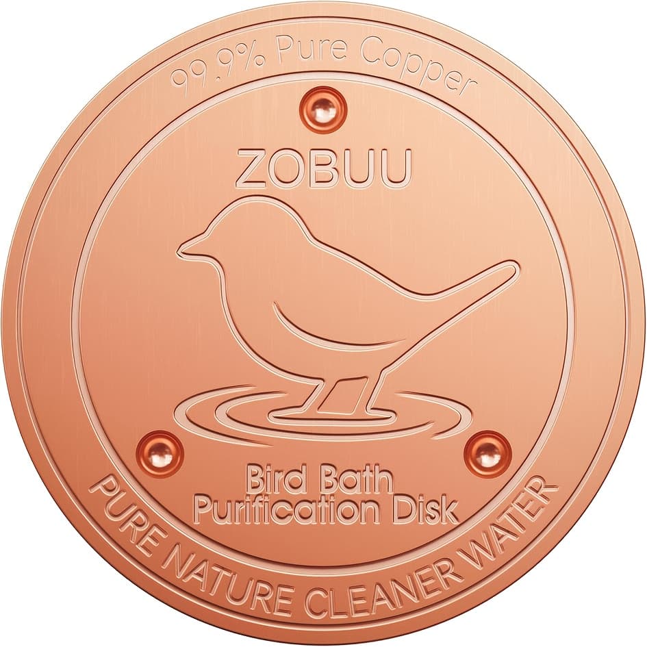 TEMU 0.6mm Thick 99.9% Pure Bath Purification Plate With Three- - Outdoor Use, Durable & Weather-resistant Bird Bath Bowls, Decor, Bird Bath For Outside, Patio Decoration, Elegant , Highquality Finish