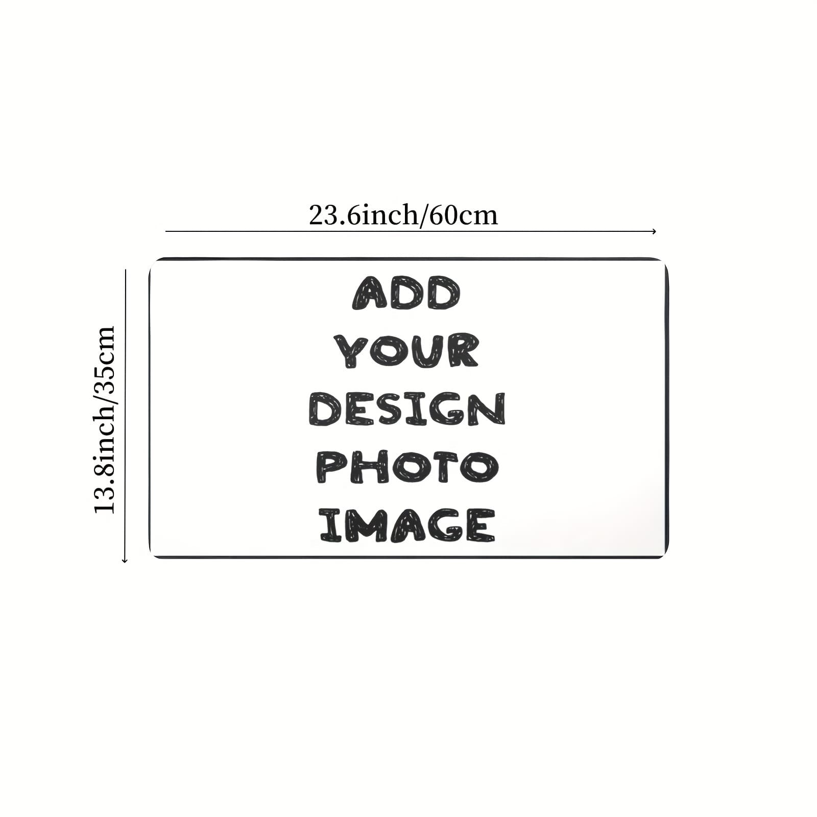 TEMU Custom Mouse Pad Personalized Pad Protector Laptop Desk Pad With Stitched Edges And Non-slip Rubber Base- Add Your Image - Desk Writing Pad For Office And Home