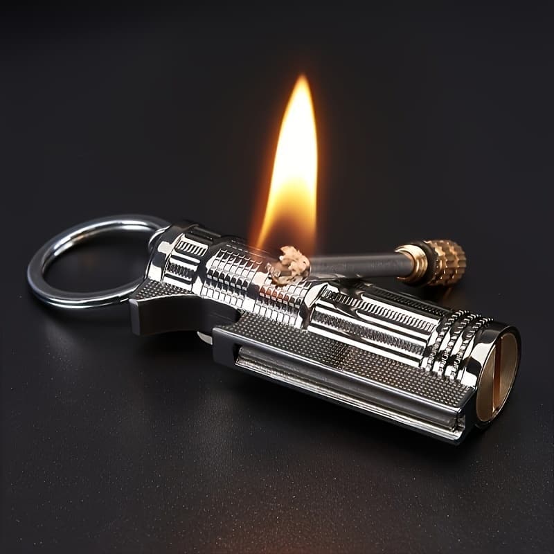 TEMU (no Kerosene) Mini Metal Creative Multifunctional Bottle Opener Million Matches Lighter Outdoor Camping An Exquisite Holiday Gift For Valentine's Day