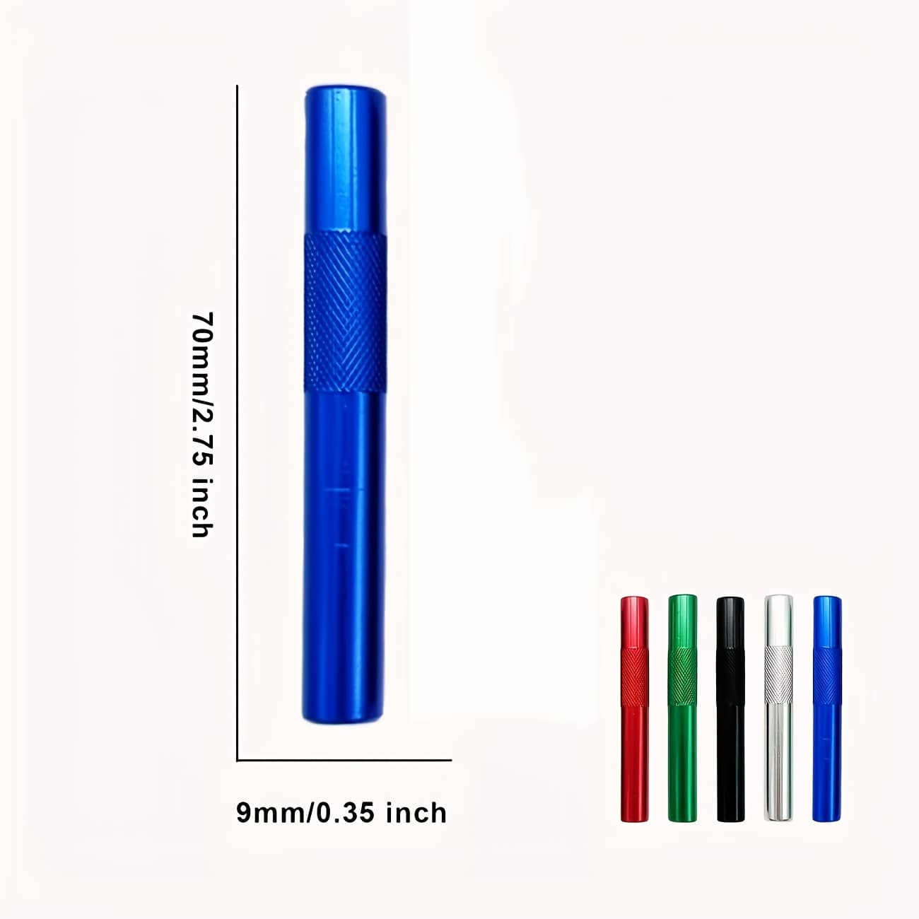 TEMU 5 Stainless Steel Straws With Cleaning Brushes, 2.75 Inches Long - Reusable, Drinking Pipes Suitable For Travel And Camping, Camping Essentials | Colored Straws | Durable Drinking Pipes