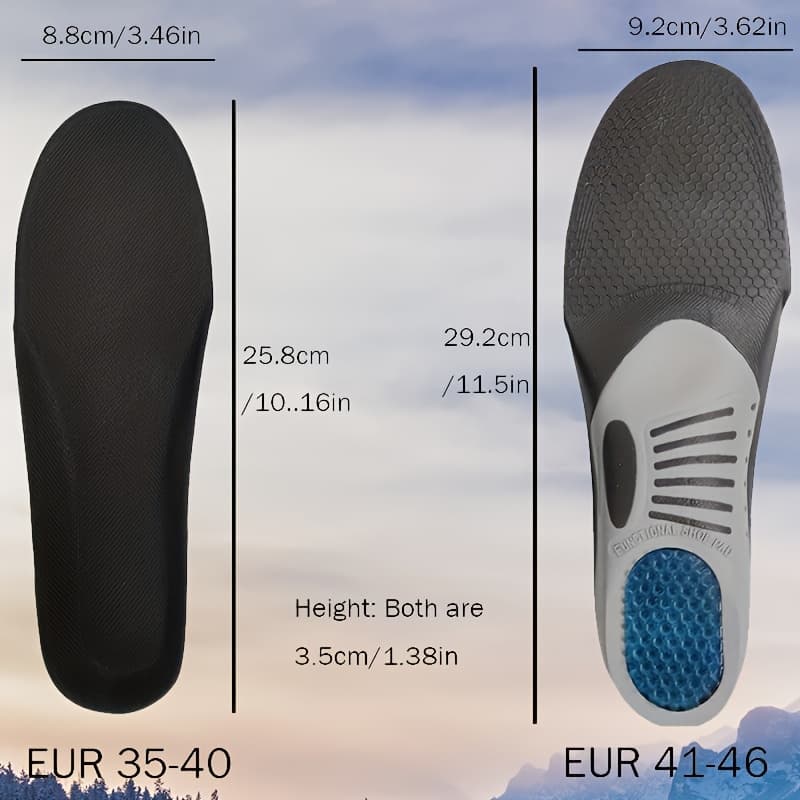 TEMU Sports Work Insole Thickened Breathable Anti-odor Support Anti-sprain Cushioning Men Women Non-slip Basketball Real Insole