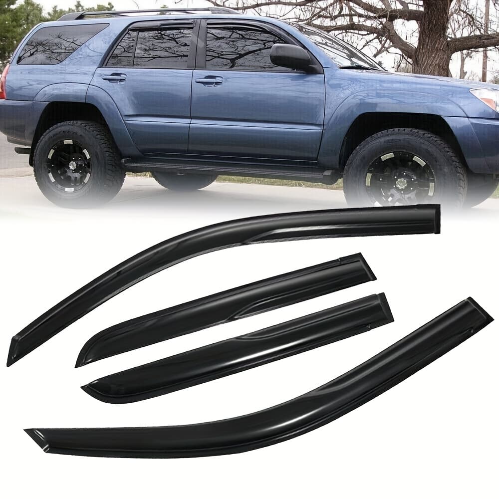 TEMU For For 2004-2009 Jdm Style Door Window Visors Vent Shade Sun Rain Guards Wind Deflectors 4pcs/ Set