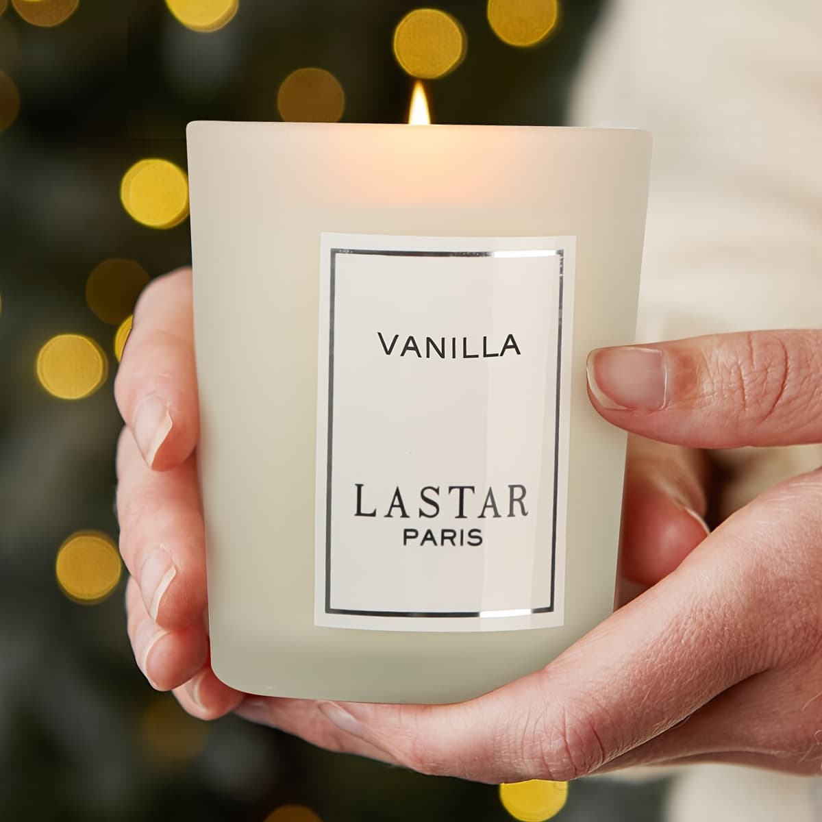 TEMU Lastar Paris Vanilla Scented Candle - Elegant Round Soy Wax Jar With Glitter Accents, Home, Hotel, Wedding Decor | Ideal Gift For Christmas, Halloween, Valentine's Day, , Thanksgiving