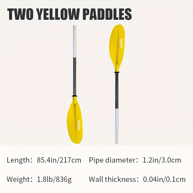 TEMU Koetsu Two-stage Double Headed Kayak Aluminum Alloy Segmented For Sea Transportation
