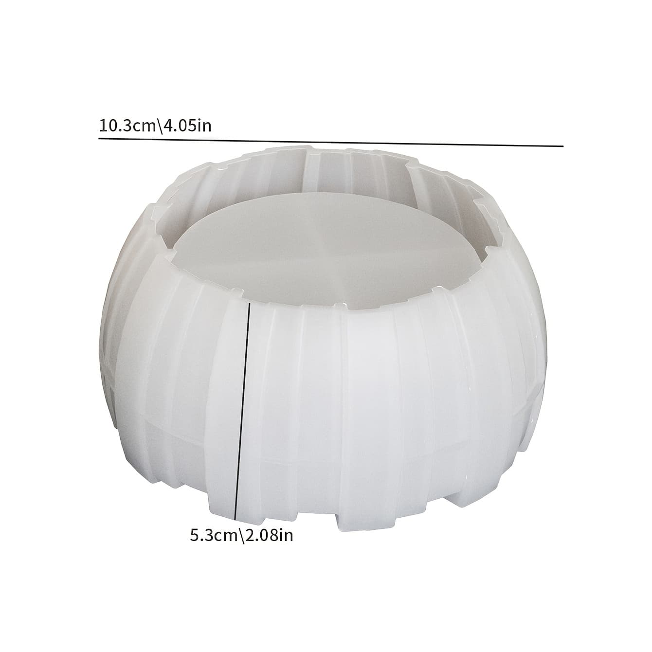 TEMU Diy Fence Silicone Candle Mold Irregular Vertical Stripe Epoxy Resin Storage Bowl Gypsum Candle Cup Succulent Flower Pot Concrete Clay Casting Mold