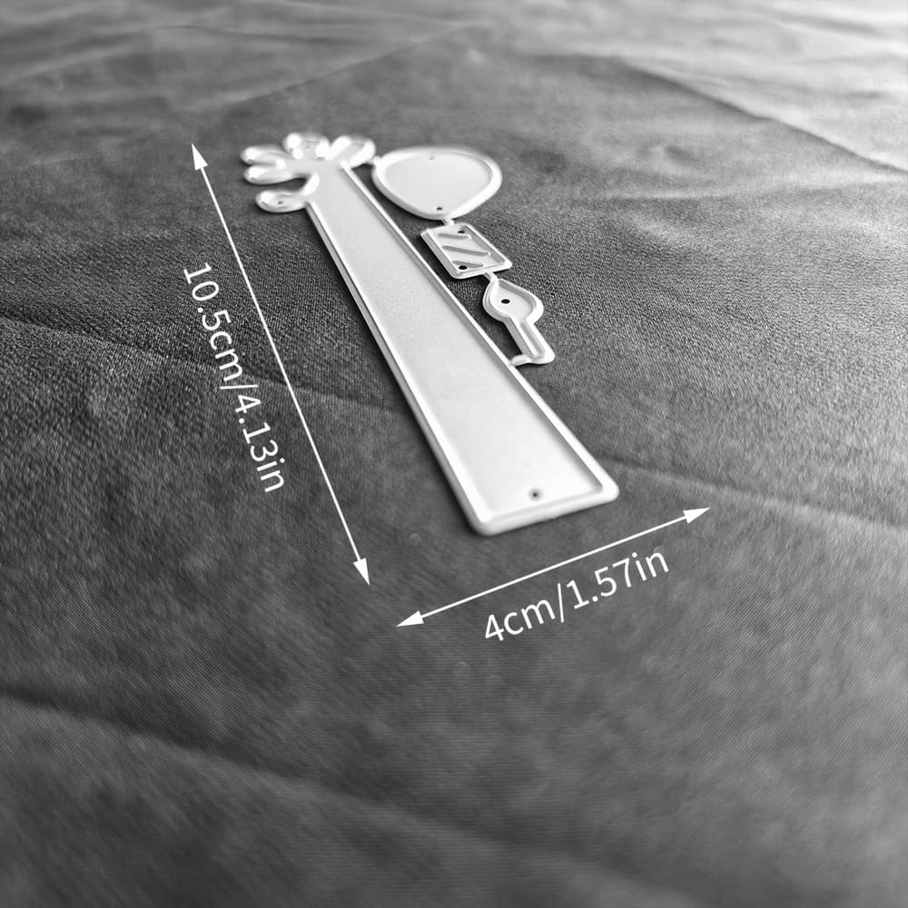 TEMU 1pc A Unique Metal Die Cut Shaped Like A Hand Holding A Birthday Candle, Perfect For Scrapbooking And Embossing. Ideal For Handmade Greeting Cards And Gift Cards
