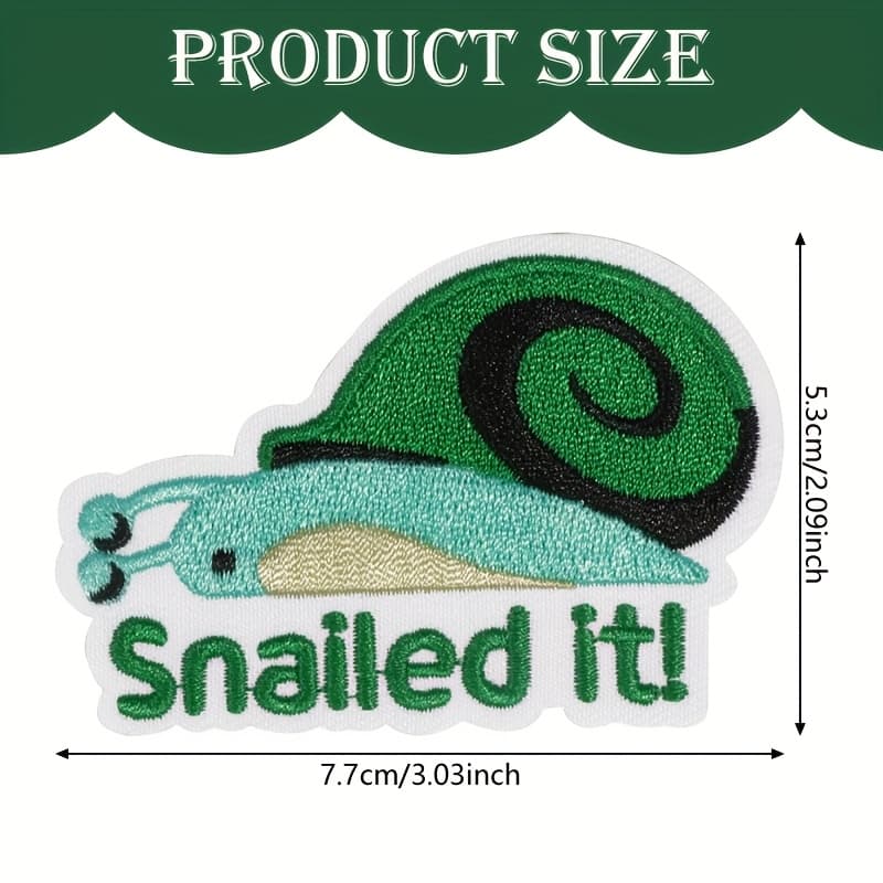 TEMU 2d Flat 1pc Embroidery Patch -on Sew-on Cloth Patch, Diy Decorative Applique For Clothes, Hats, Shoes And Bags - Sticky Backing, Easy To Apply, Detailed Embroidery Animal Embroidery, 2d Flat
