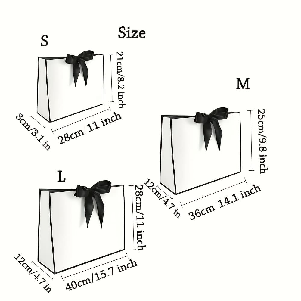 TEMU Gift For Her/him Gift Bag Tote Bag Shopping Bag Clothing Store Packaging Bag, Name Customization, Suitable For Holiday Gifts And Birthday Gifts