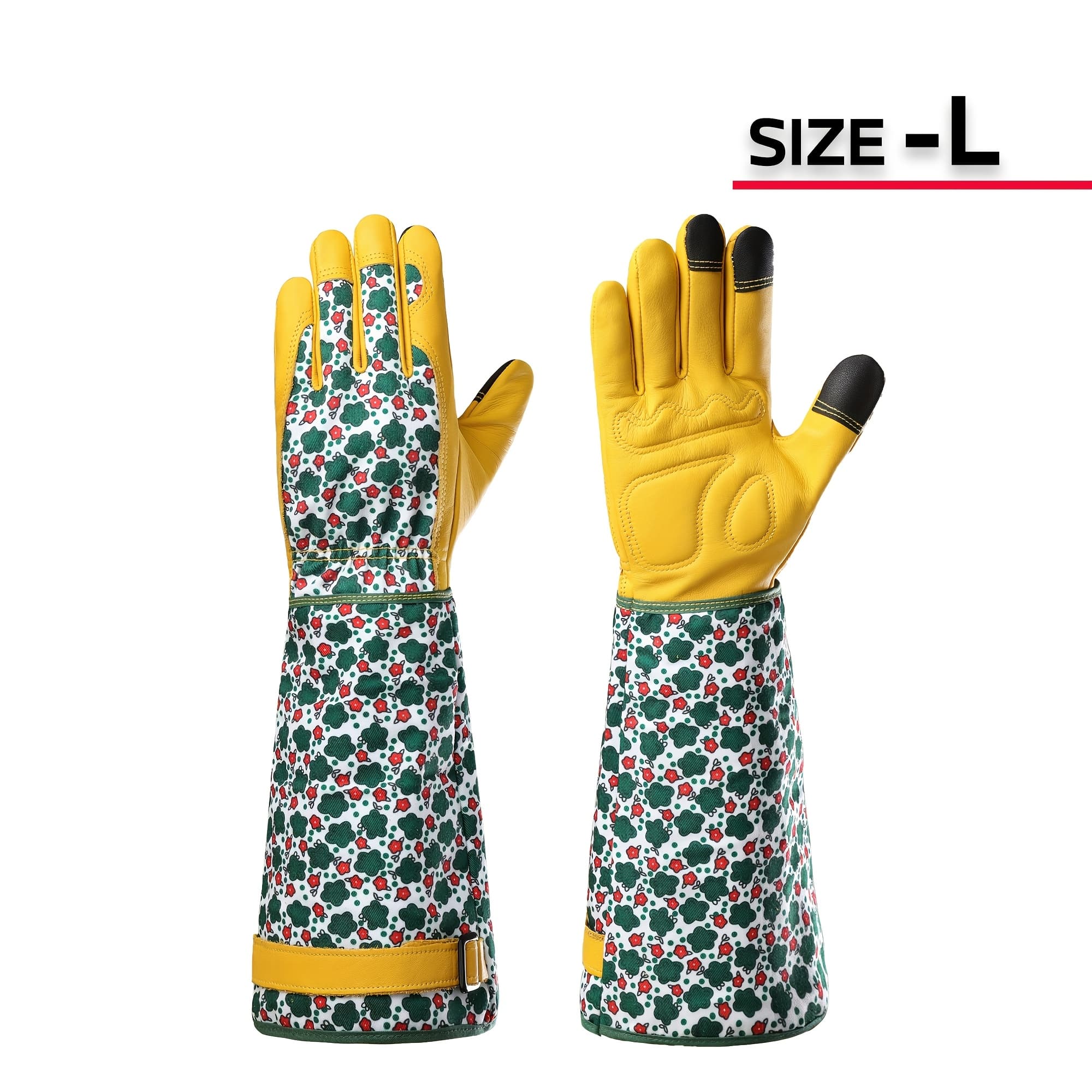TEMU Joisiv Durable And Comfortable Women's Long Gardening Gloves, And Breathable Rose Gloves, Thorn Proof For Yard And Garden Work, A Pair