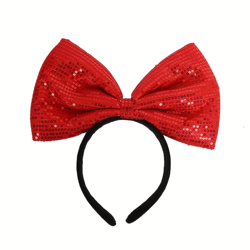 TEMU 1pc Of Red Bow Headband For Christmas, A Versatile Festive Accessory For Women's Outfits