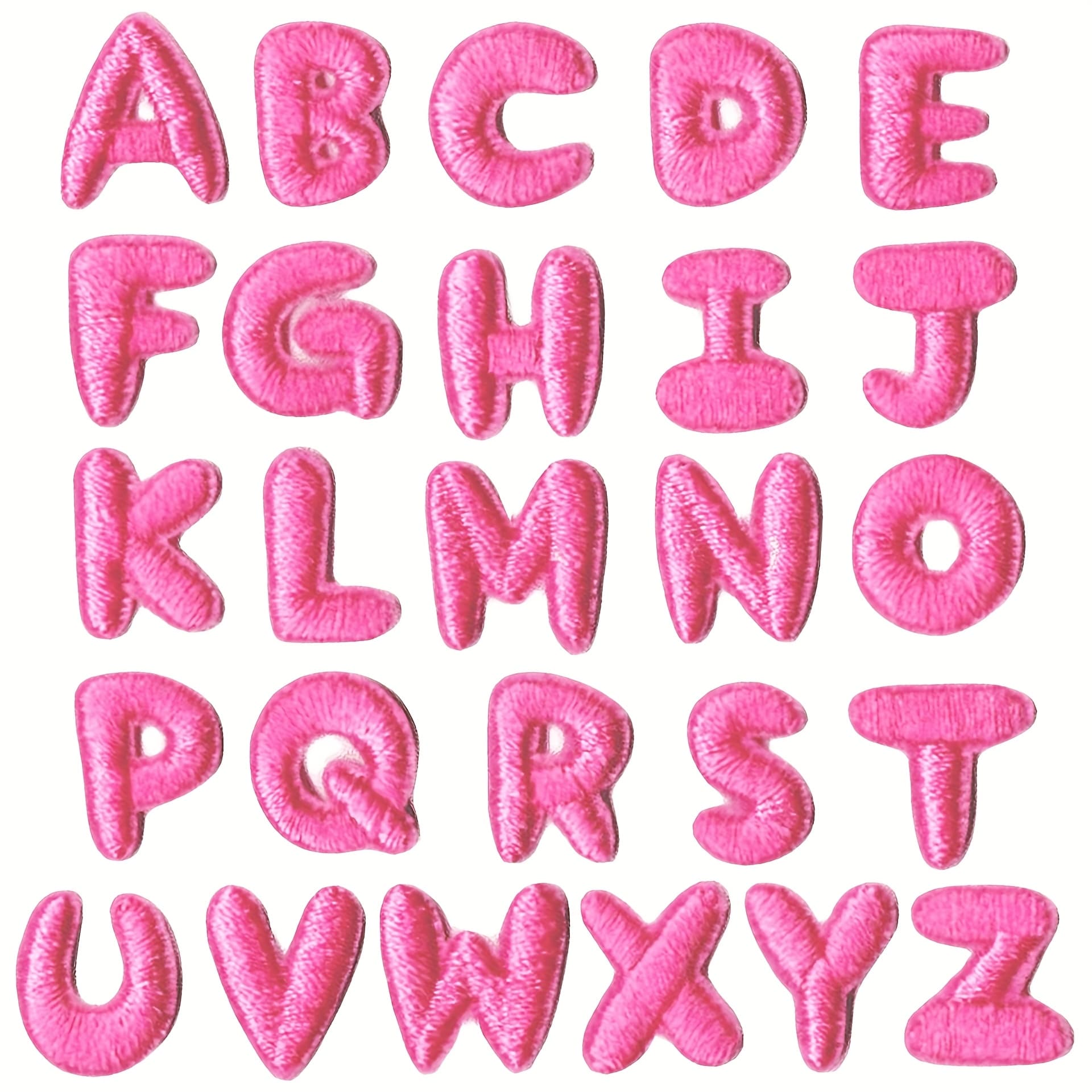 TEMU 26 English Letters (a-z) Patch, Cute And , Is A High-quality Auxiliary Material For Diy Decorating Clothing, Sewn And Ironed, Full Of , Used For Clothing, Bags, Shoes, Hats Decoration