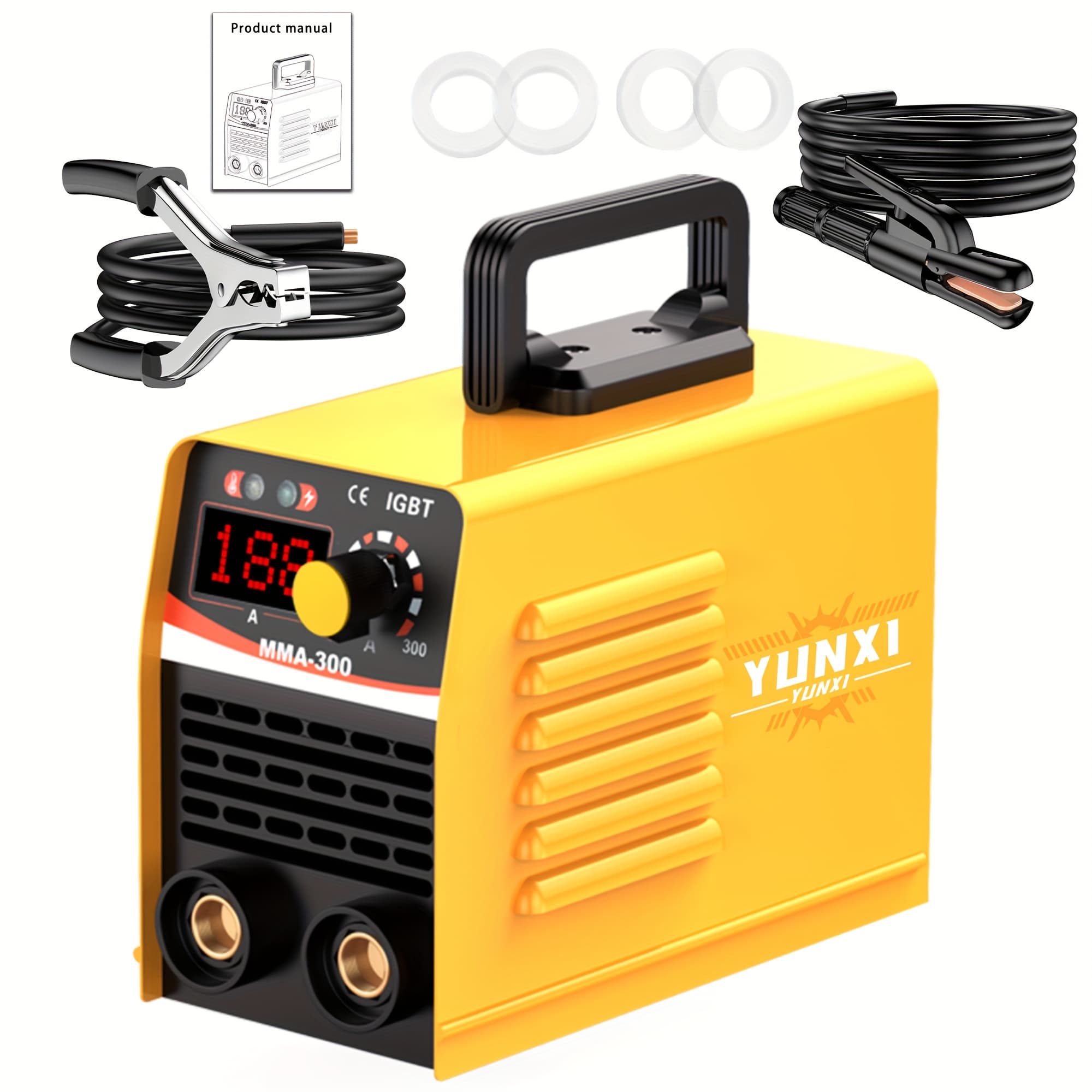 TEMU The Welding Machine Has A Display Screen And Is Multi-functional And Used In Environments. Portable, Lightweight, Semi-automatic Inverter Welding Machine, Standard Welding Tool For Beginners