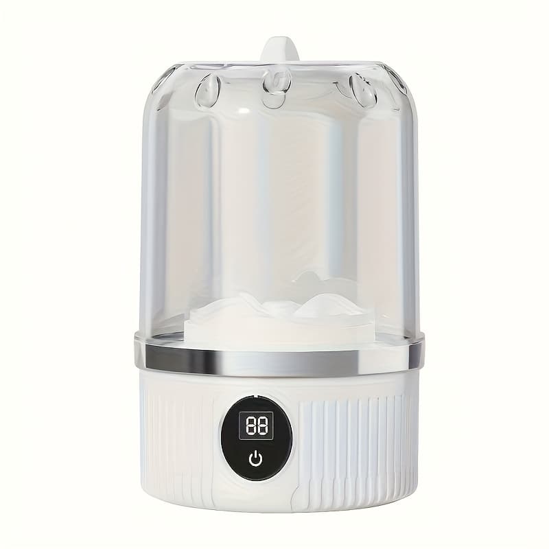 TEMU Portable Mini Washing Cup - One-button Start, 2 , Space-saving For Travel & Small Spaces, New Design Hand-wash Simulation