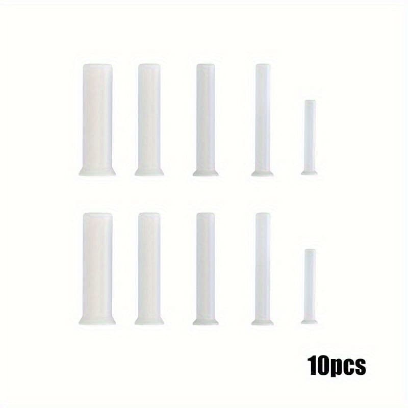 TEMU 10pcs Set Of Epoxy Pendant Keychains, Silicone Hole Nails, Suitable For 3/4/5/6/8mm Hole Diameter Nails, Resin Liquid Mold Additions
