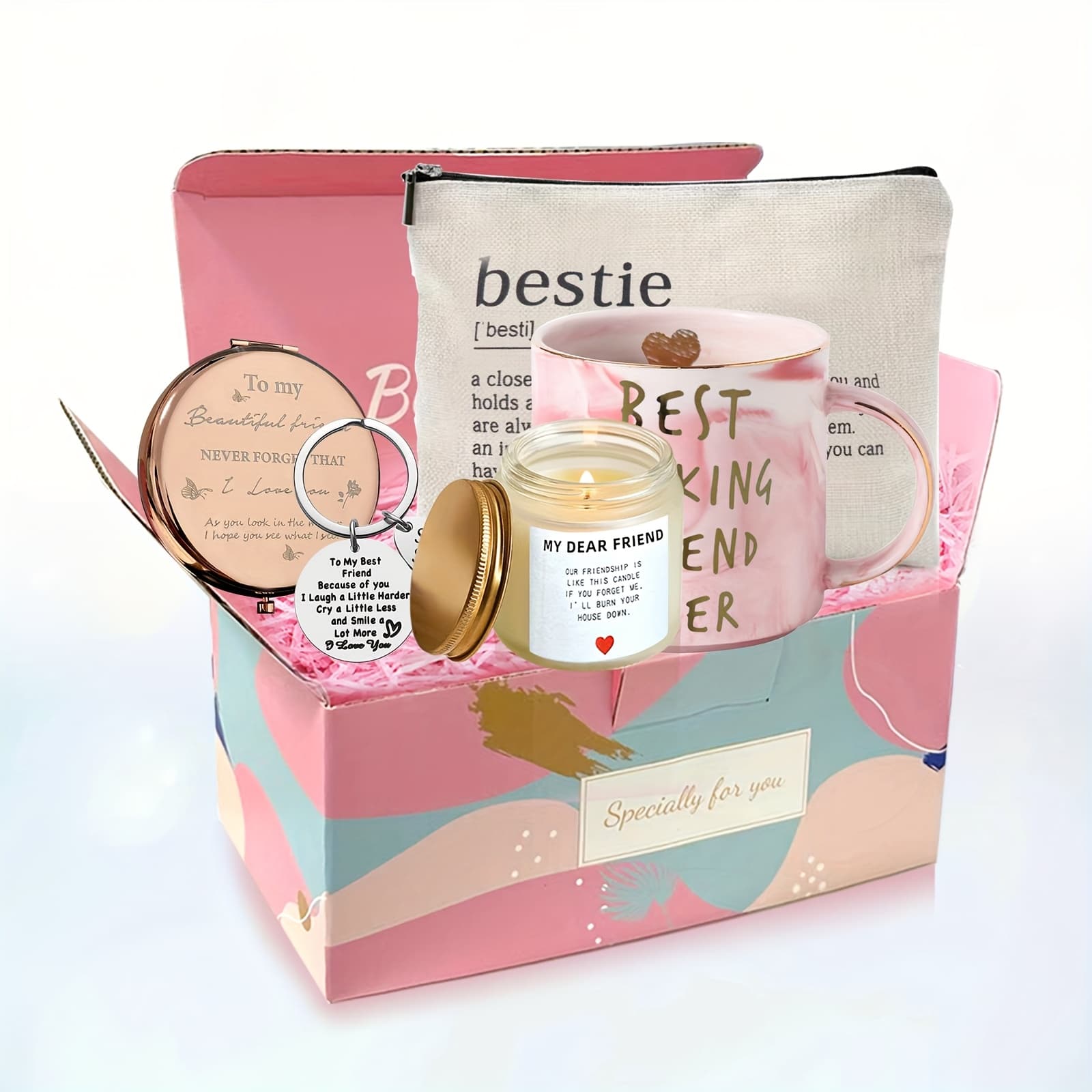 TEMU Set Best Friend Birthday Gifts For Women, Unique Friendship Gifts For Women, Bestie, Bff