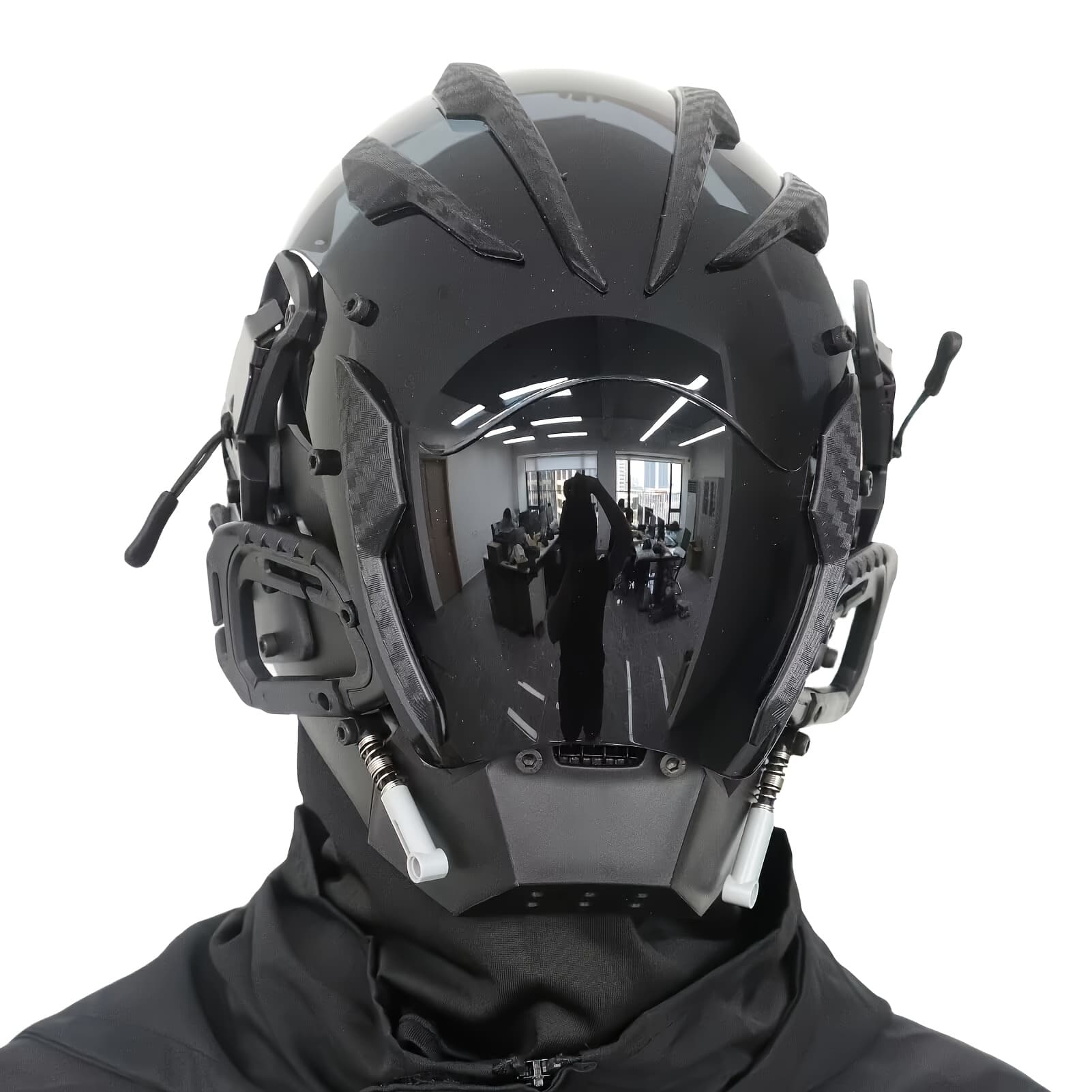 TEMU Cyberpunk Cool Punk Mask, Premium Unique Helmet Design Dress Up Accessories, Cosplay Photo Props, Supplies, Gift & Collection, For Gifts