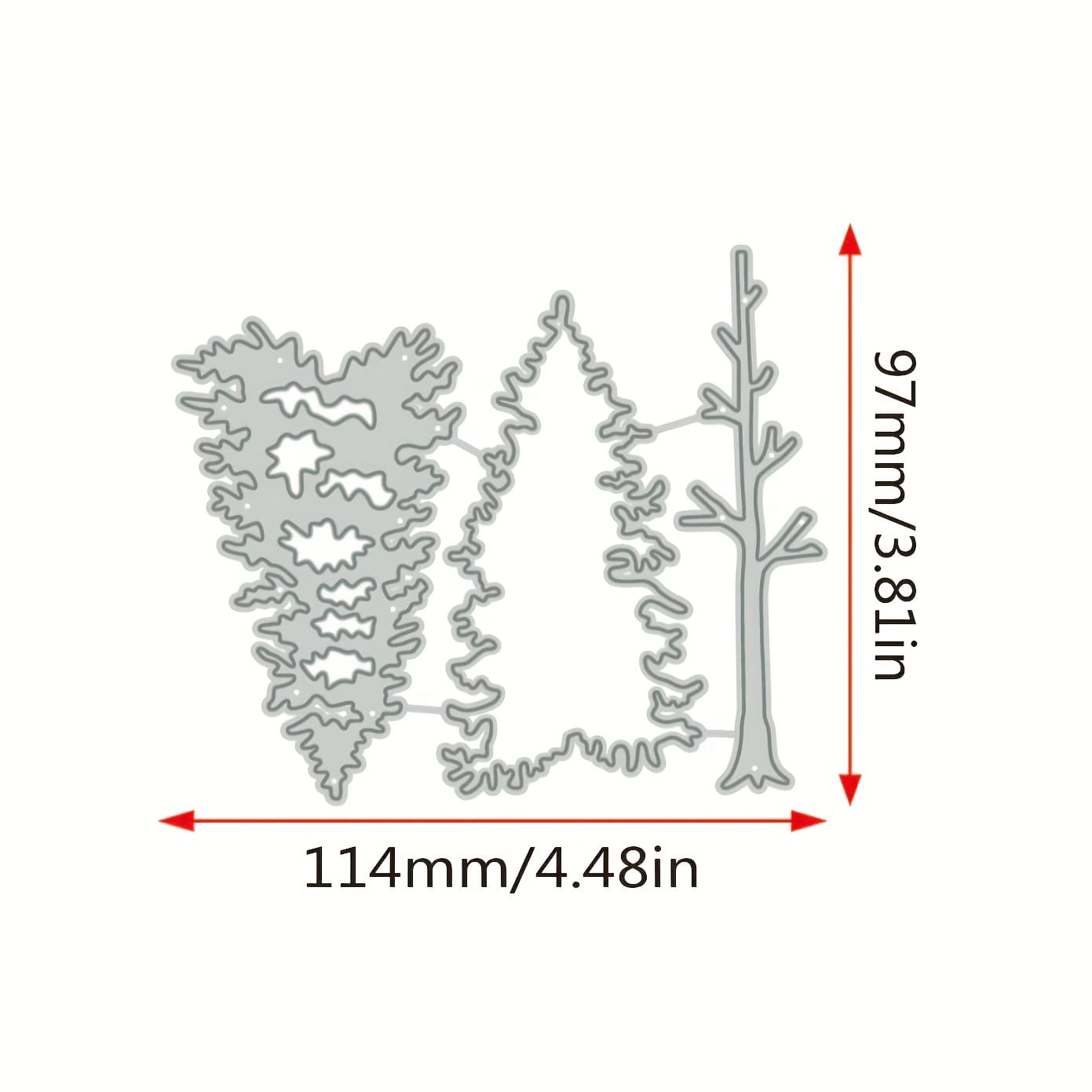 TEMU Christmas Tree Die-cut Card Making Christian-themed Stamp Cutting Mold For Paper Scrapbooking Crafts Embossing Decoration