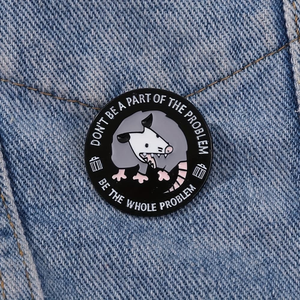 TEMU Don't Be A Enamel Brooch Fashion Decorative Brooches Ornaments Lapel Bag Badges Jewelry Gifts