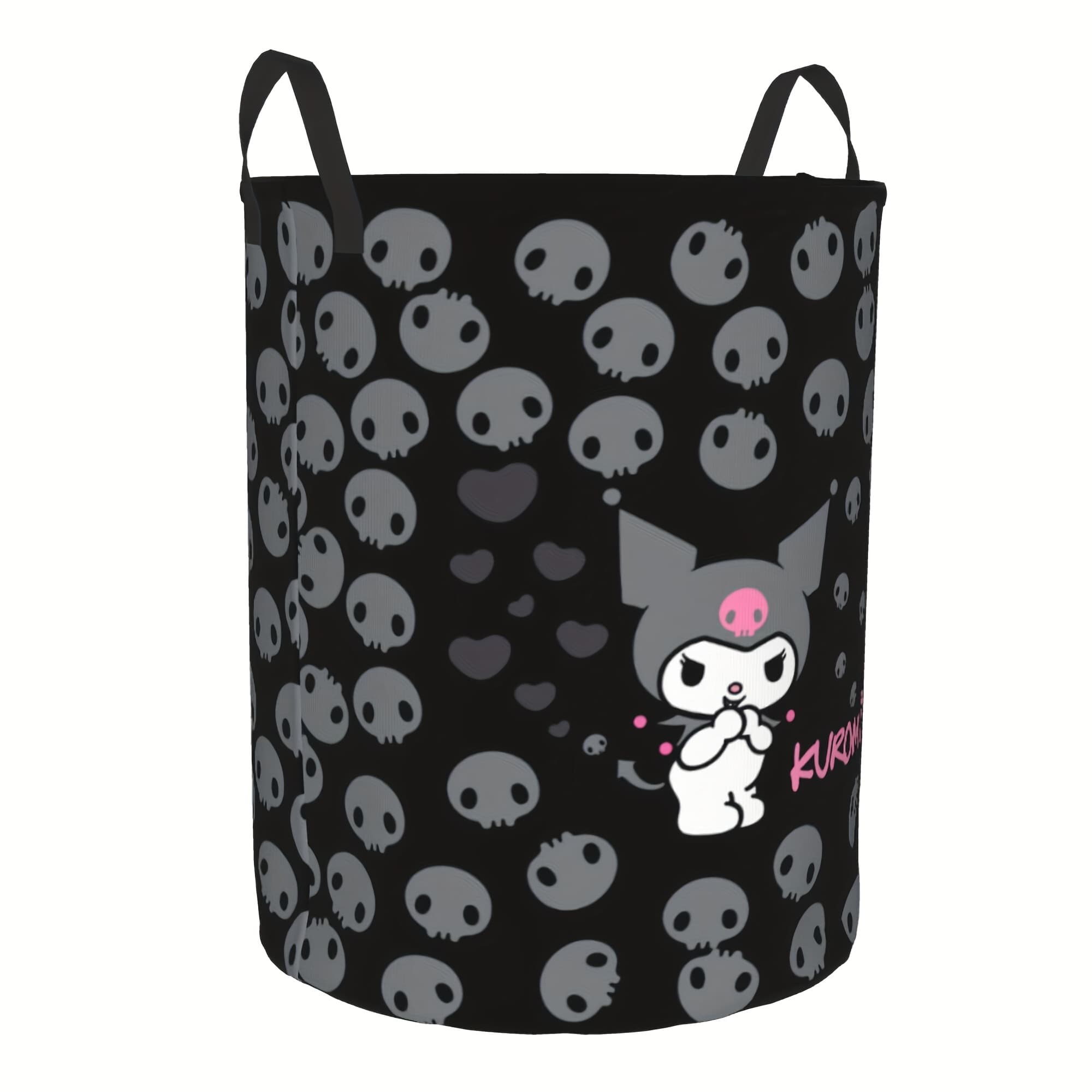 TEMU Kuromi Laundry Hamper Laundry Baskets -portable Storage Hamper With Sturdy Handle, Oxford Cloth, Easy To Store And Collapsible Design- Official License, Laundry Hampers