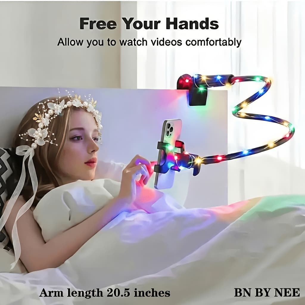 TEMU 360 Degree Rotating Phone Stand/spiral Base, Lazy Stand/phone Stand, Desktop Stand - - Comfortable Viewing Angle Random Color