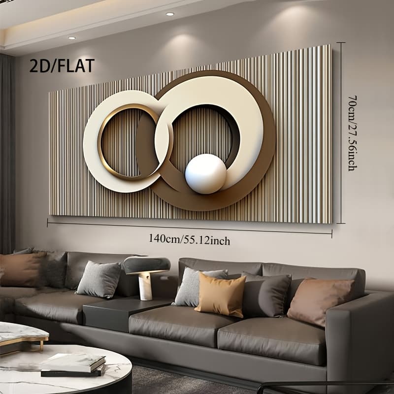 TEMU 2d Flat 1pc Modern Large Wall Art Canvas Print - Minimalist Abstract Poster Decor, Neutral- , Frameless 2d Flat Print, Suitable For Living Room, Bedroom, Office Decor, Indoor/outdoor Use, Decor