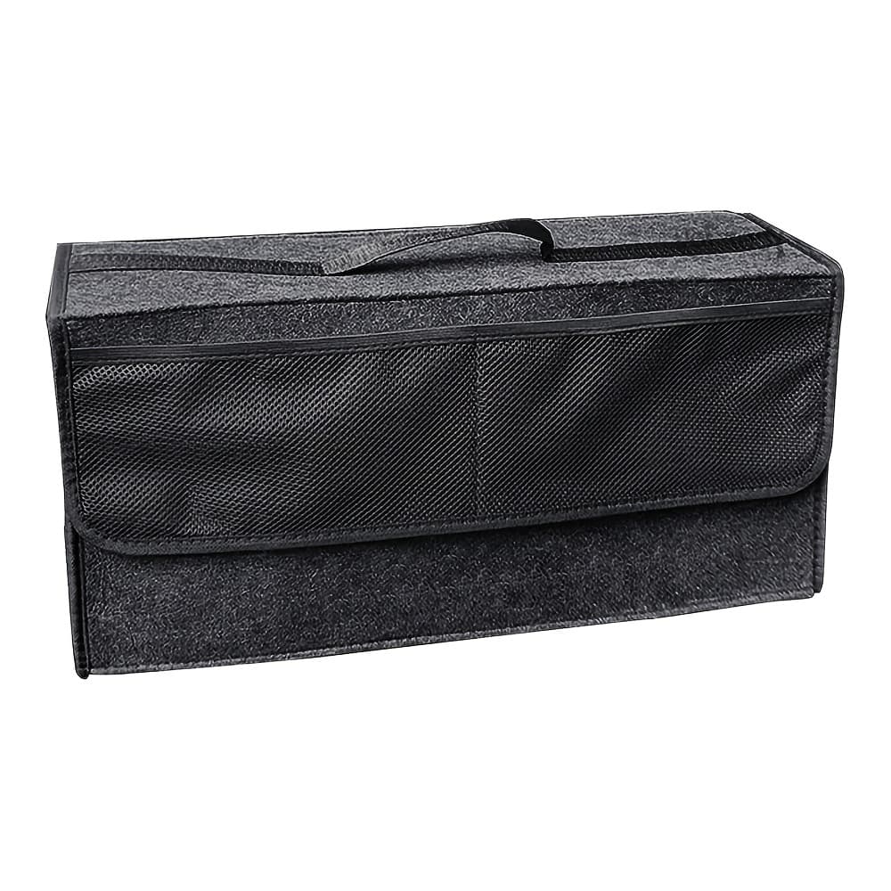 TEMU 2024 New Kjoy Brand Felt Storage Bag Added 4 External Storage Mesh Pockets Car Trunk Storage Car Interior Storage Home Storage Outdoor Storage Foldable Portable Storage Bag