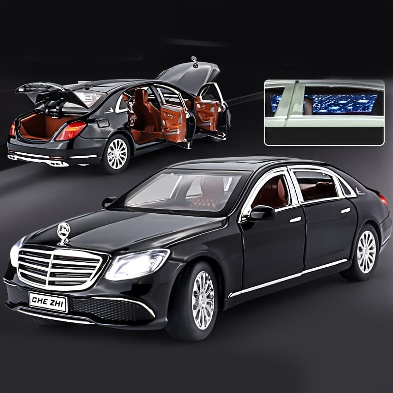 TEMU 1:24 For Mercedes-benz Alloy Static Car Model - Collectible Desktop Decor, Perfect Birthday & New Year Gift (openable Doors, Detailed)