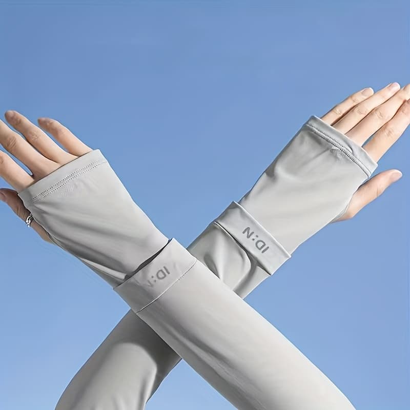 TEMU Summer New Arrival Ice Sleeve Breathable Thin Loose Oversized Arm Sleeve For Outdoor Driving Cycling For Men And Women