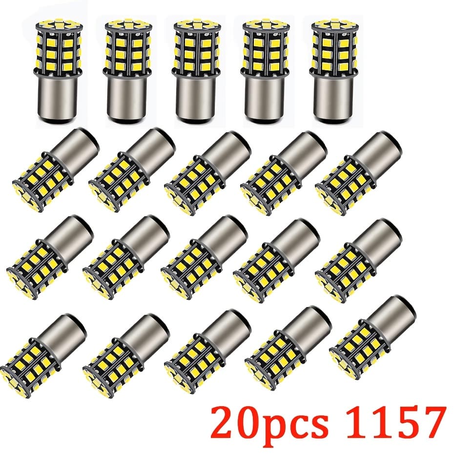 TEMU 20pcs Car Led White Lights 1157 High Brightness Car Led Light, Car Roof Indoor Reading Light -
