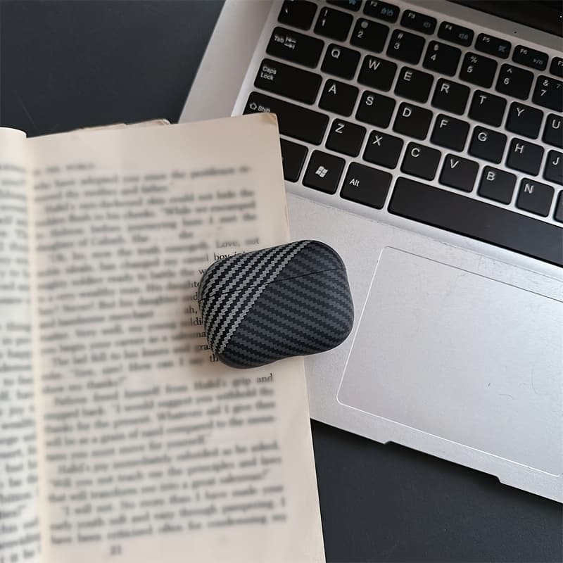 TEMU Carbon Fiber Color Striped Suitable For Airpods Pro Headphone Case Airpods4/3 Headphone Shell Airpods1/2 Headphone Box
