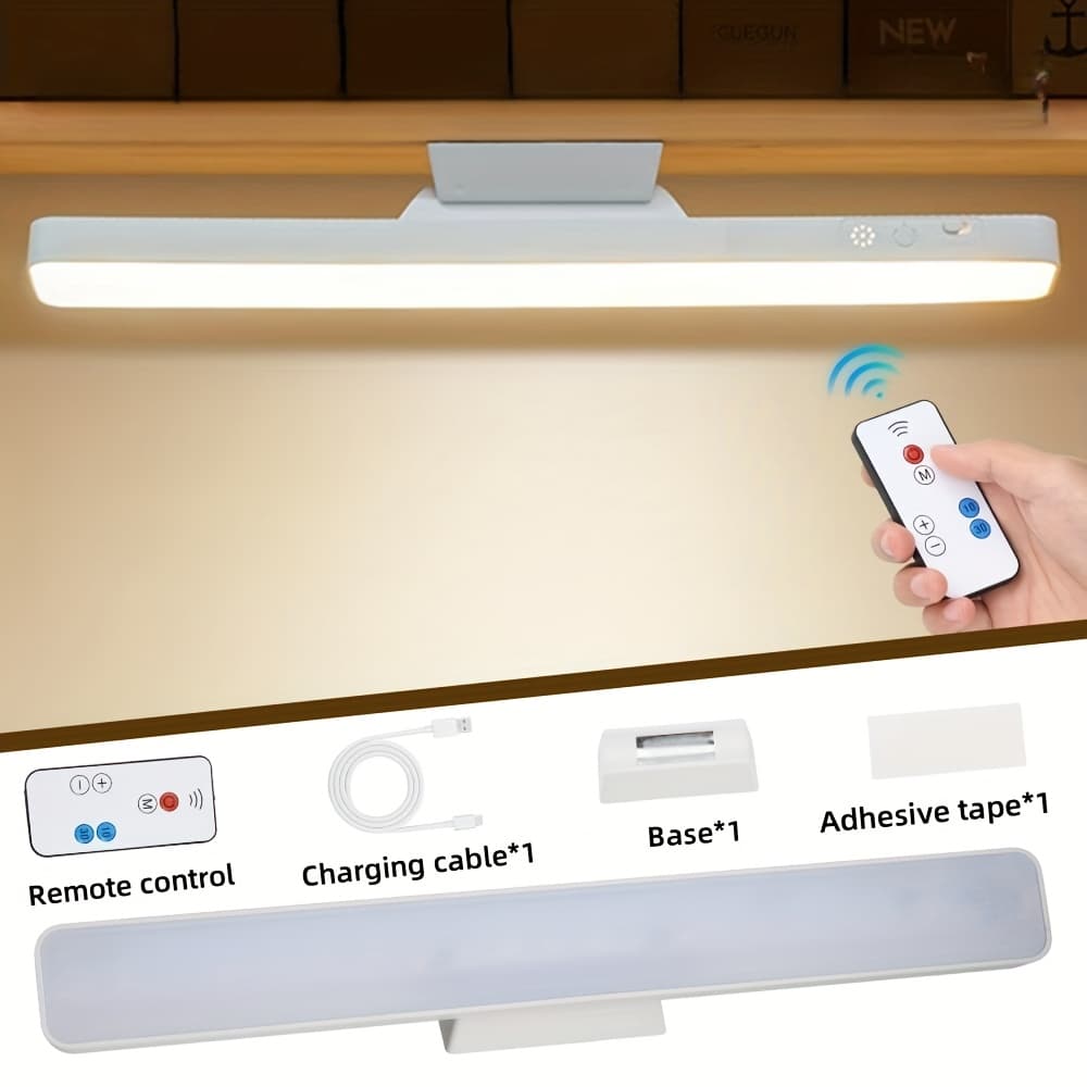 TEMU Led Table Lamp Hanging Usb Rechargeable Desk Lamp 3 Color Reading Light Dimmable Cabinet Closet Wardrobe Night Light