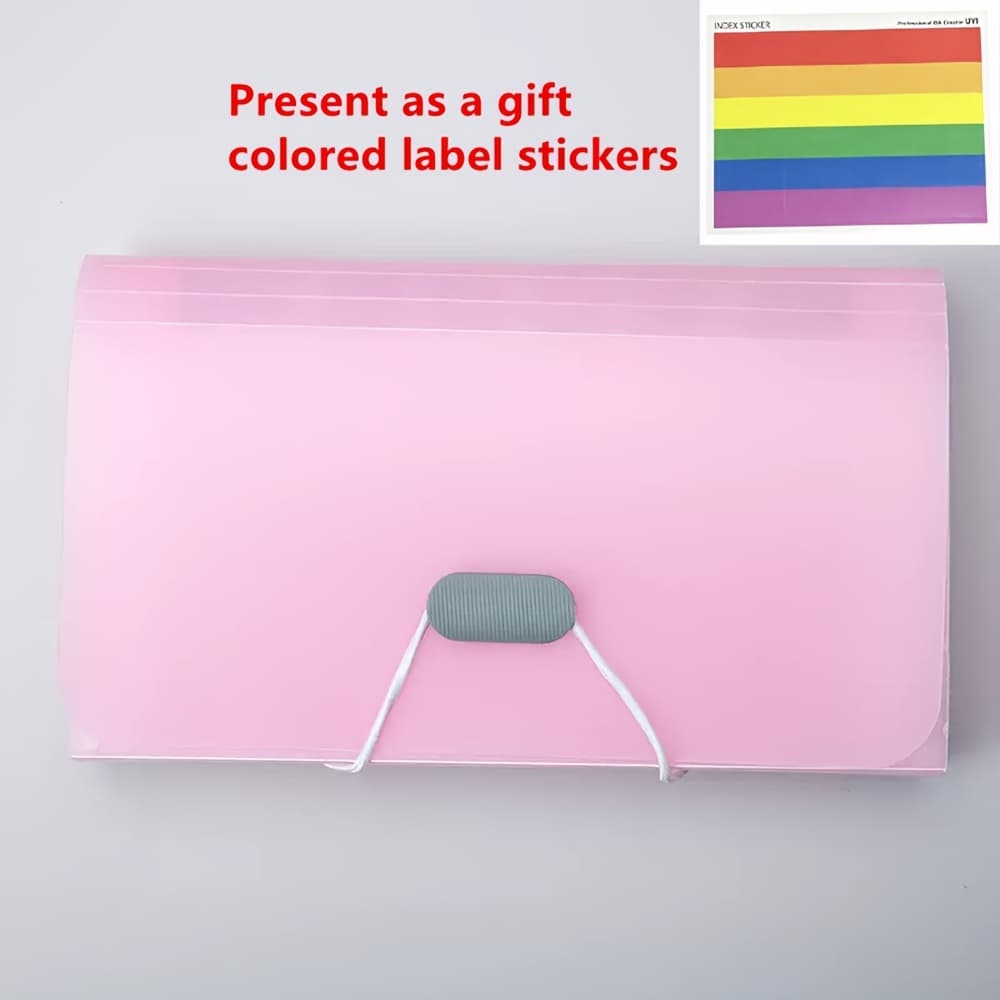 TEMU 13 Bars Candy Color A6 Bag Folder Office Supplies Folder Receipts Folder