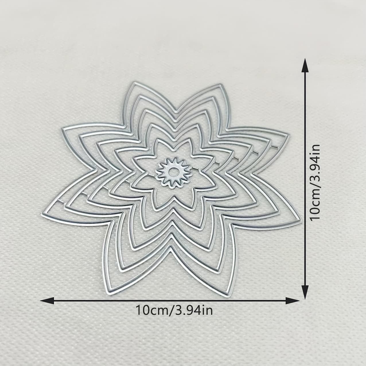 TEMU 1pc Flowers Metal Stencil, Diy Scrapbooking Embossing Die Cut, Handmade Greeting Card Making Metal Cutting Dies, Gift Card Making Tools