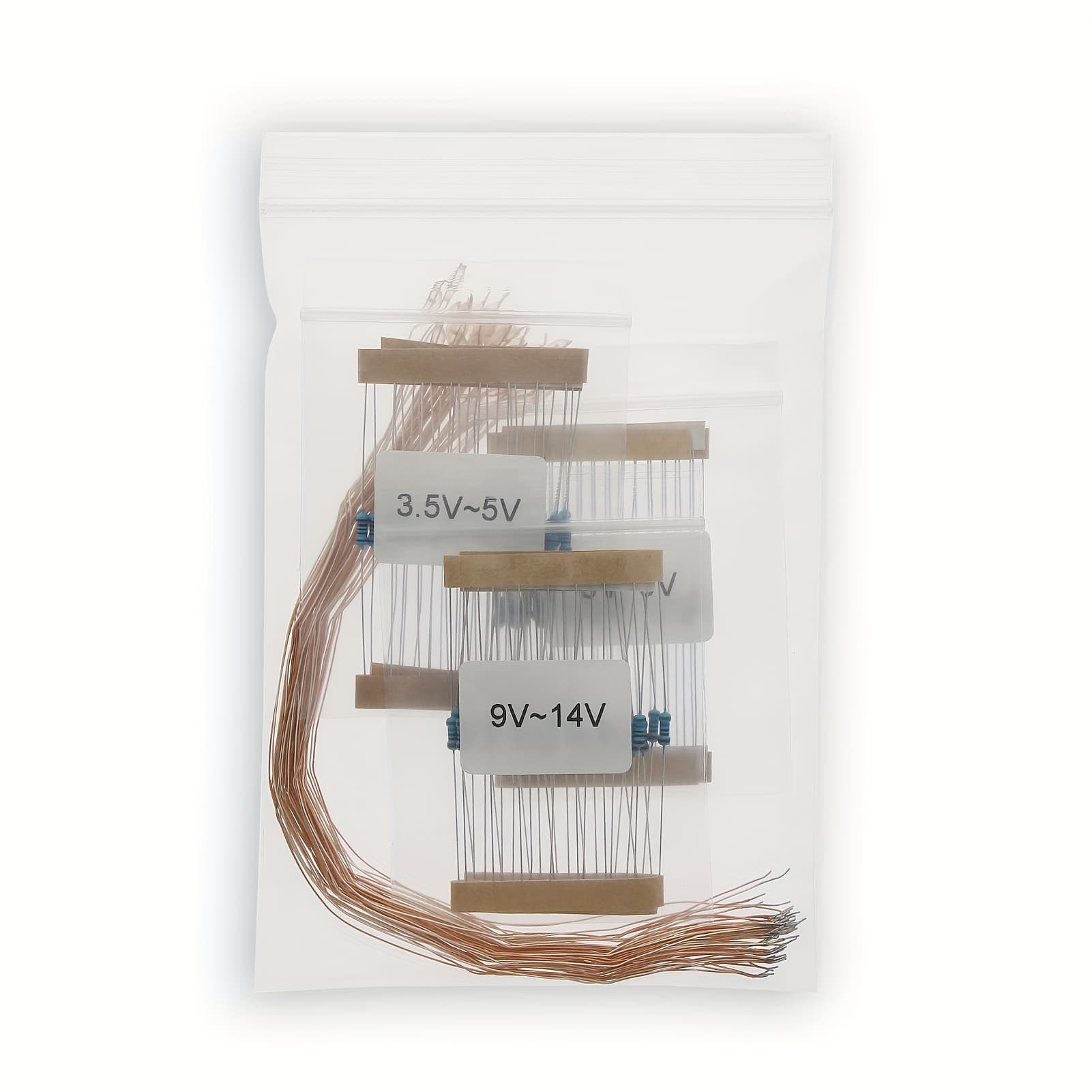 TEMU 30pcs Pre-wired Micro Litz Wire Smd Led 0603 Warm White With Resin Cover - Includes 3 Voltage Range Resistors (3-18v) For , , Miniature Lighting, Hobbyist Led Wiring, Organized Wire Bundles,