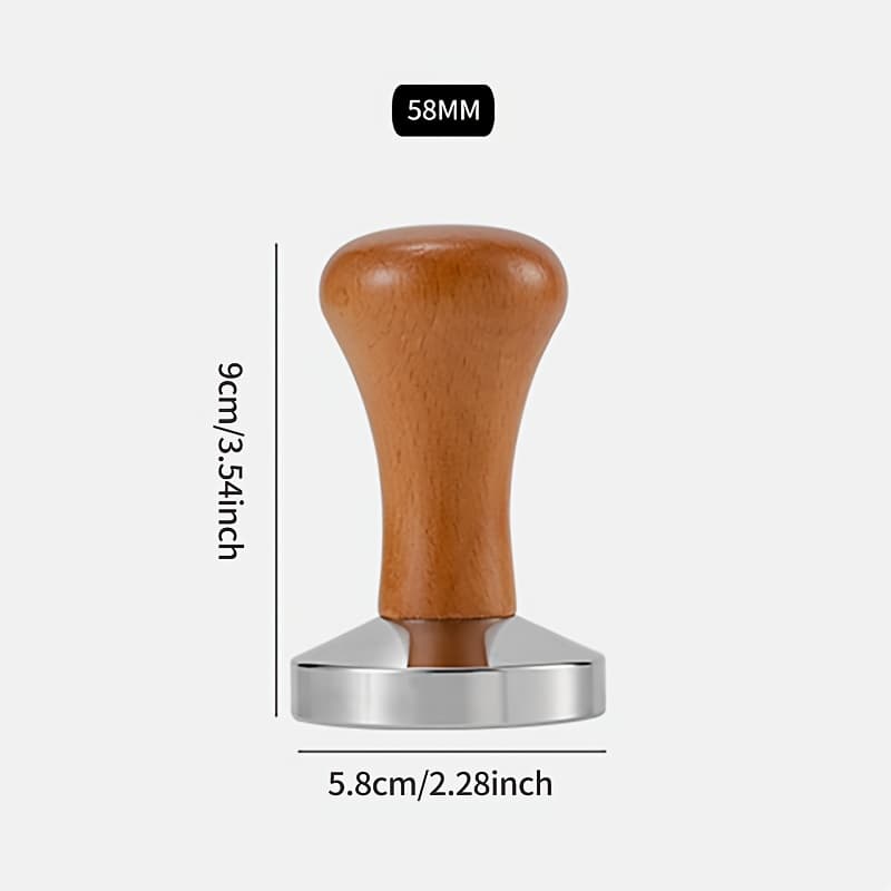 TEMU 58mm 53mm 51mm Coffee Tamper And Espresso Dosing Ring Portafilter Holder Coffee Basket Tool Set Barista Additions Kit For Home