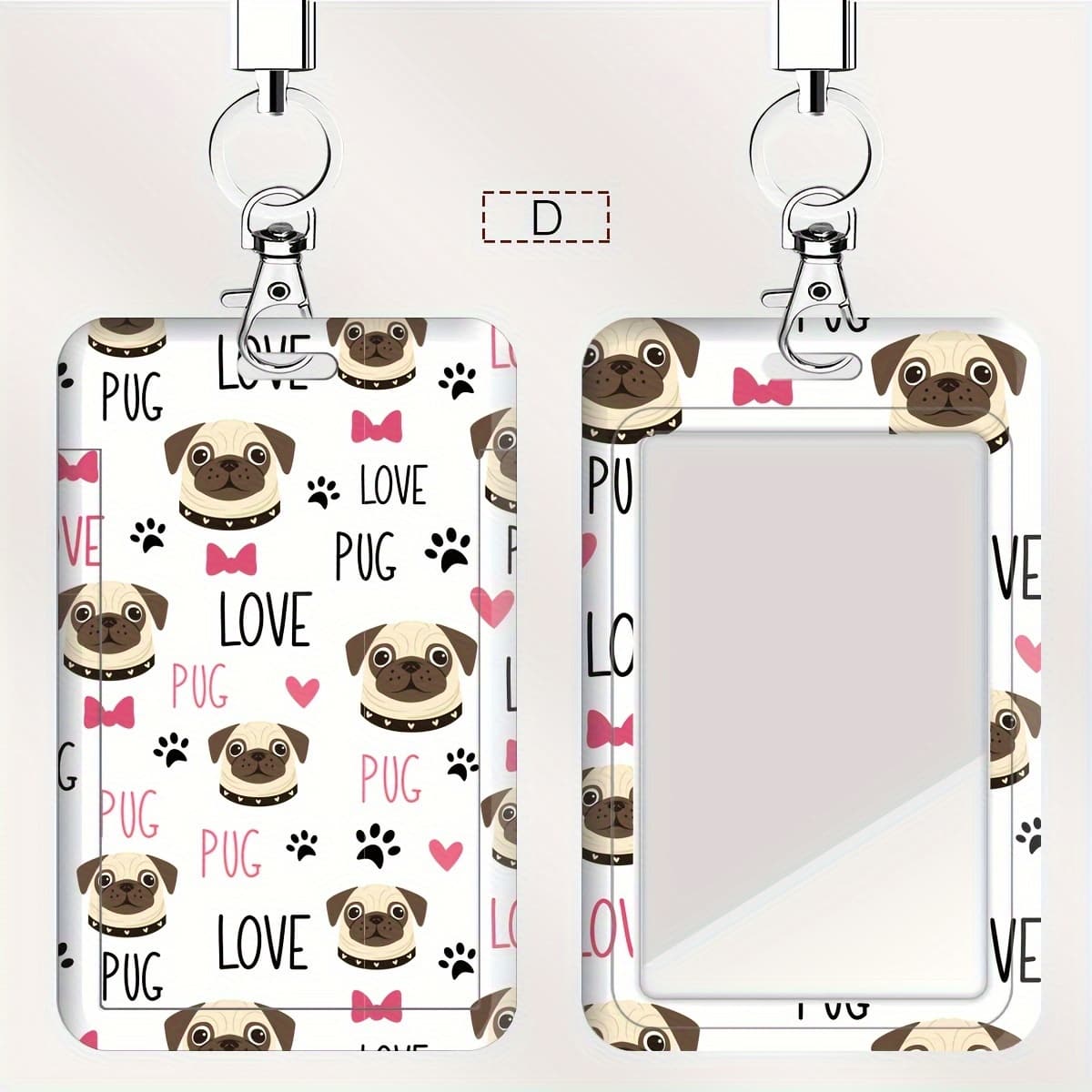 TEMU 2d, Of Shih Tzu-themed Card Holders For Doctors And Nurses, Suitable For Bus Cards And Student Id Cards, Comes With A Wrist Strap