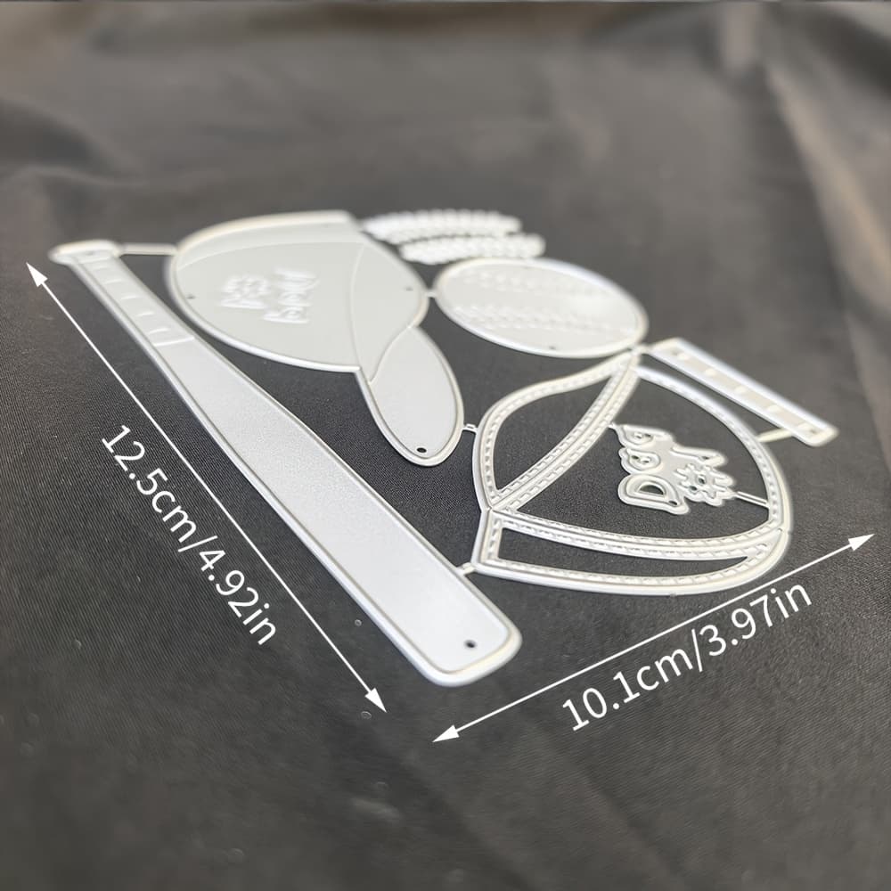 TEMU 1pc Creative Baseball And Metal Cutting Die, Silvery-gray, Fantasy Theme, Suitable For Diy Scrapbooking, Embossing, Handmade Greeting Card Making, Gift Card Making.