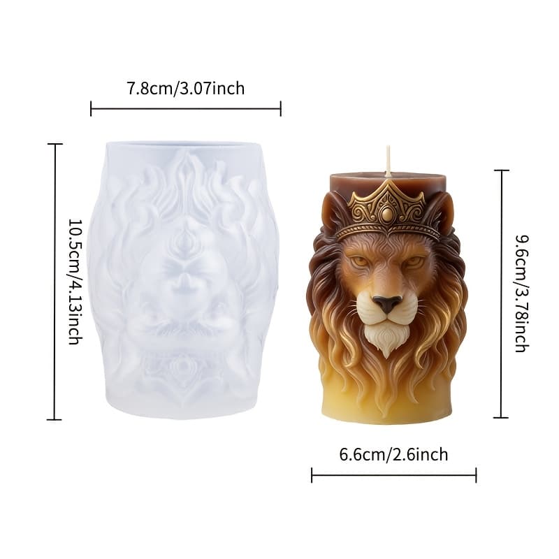 TEMU Resin Casting Molds, Relief Candle Silicone Mold, With Detailed Fur Texture, To Demold, Suitable For Candle/resin/soap Making, Diy Decorative Mold, Decoration, Office Decoration, Perfect Gift