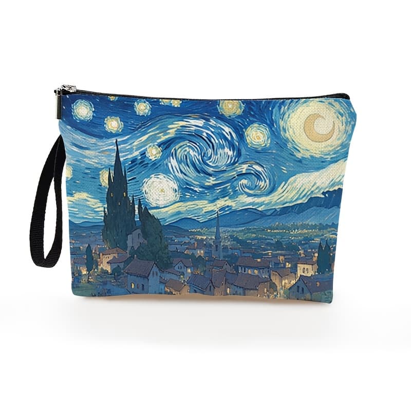 TEMU A Stylish Women's Urban Makeup Bag, Perfect For Holiday Outdoor Trips And Everyday Use, A Great Gift For Ladies, Measuring 6.7 Inches By 9.9 Inches
