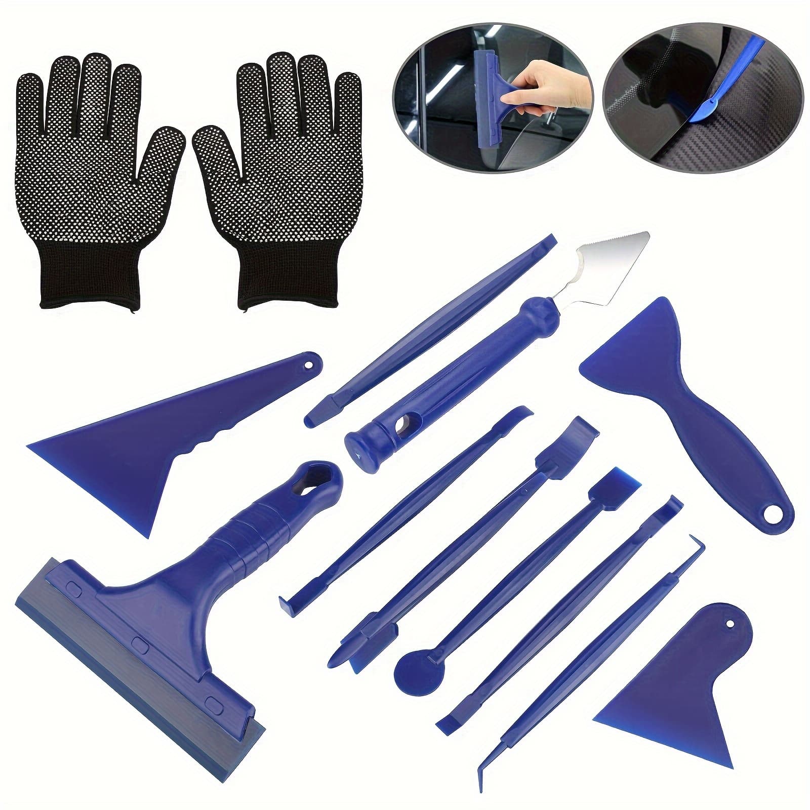 TEMU Pro Vinyl Wraps Applicator Tool Kit, Window Tint Film Car Wrapping Tools, Window Tint Tool Kit, , Scraper, Full Installation Tools Window Tint Kit Vinyl Wrap Tool Kit