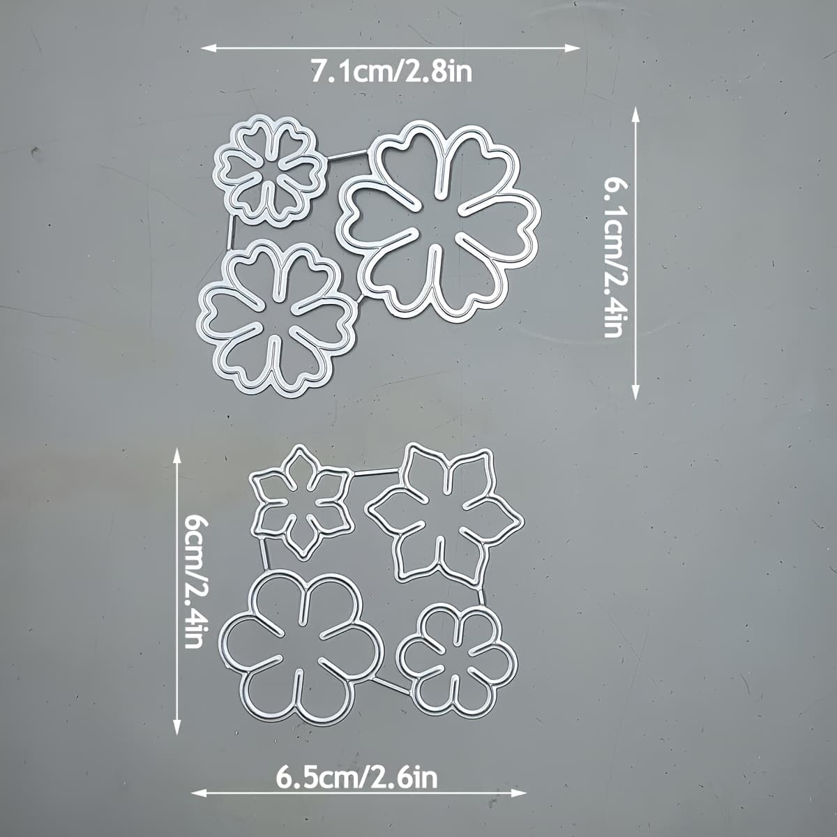 TEMU 1 Set 3d Floral Petal Metal Cutting Dies For Scrapbooking, Card Making And Paper Crafts - High Quality Carbon Steel Template
