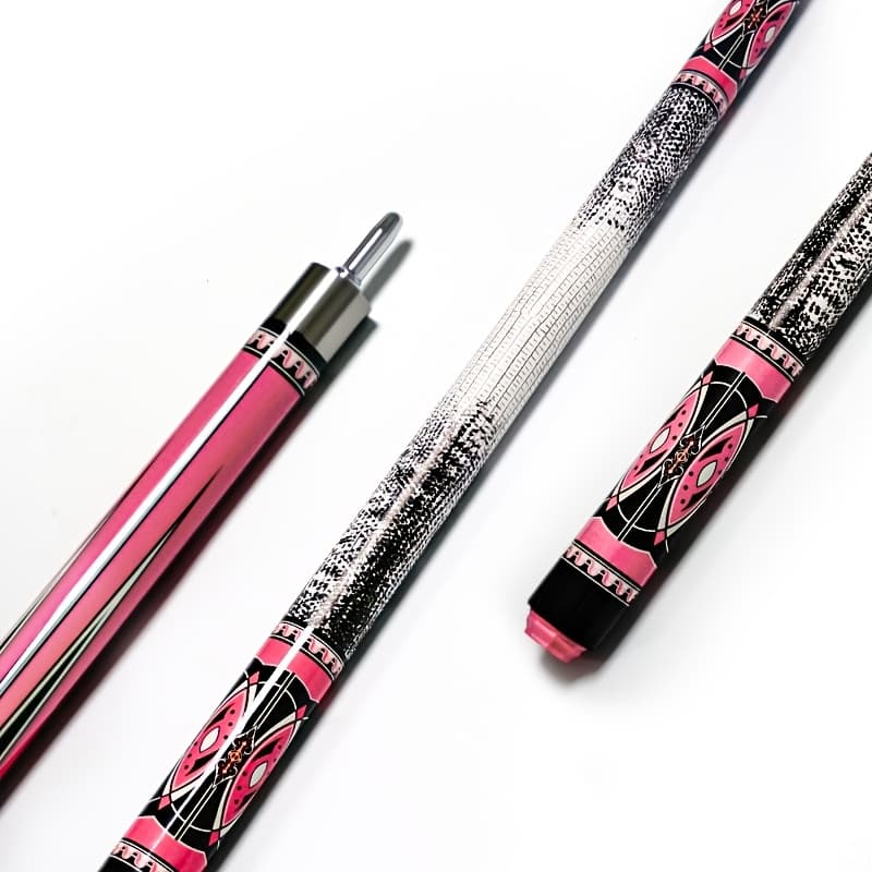 TEMU 13mm 58-inch Pink Billiard Cue, 1/2 Carbon Fiber Billiard Cue, Billiard Cue, Unisex Billiard Cue, Perfect Gift For Father, Husband Or Snooker Enthusiast - For Festivals