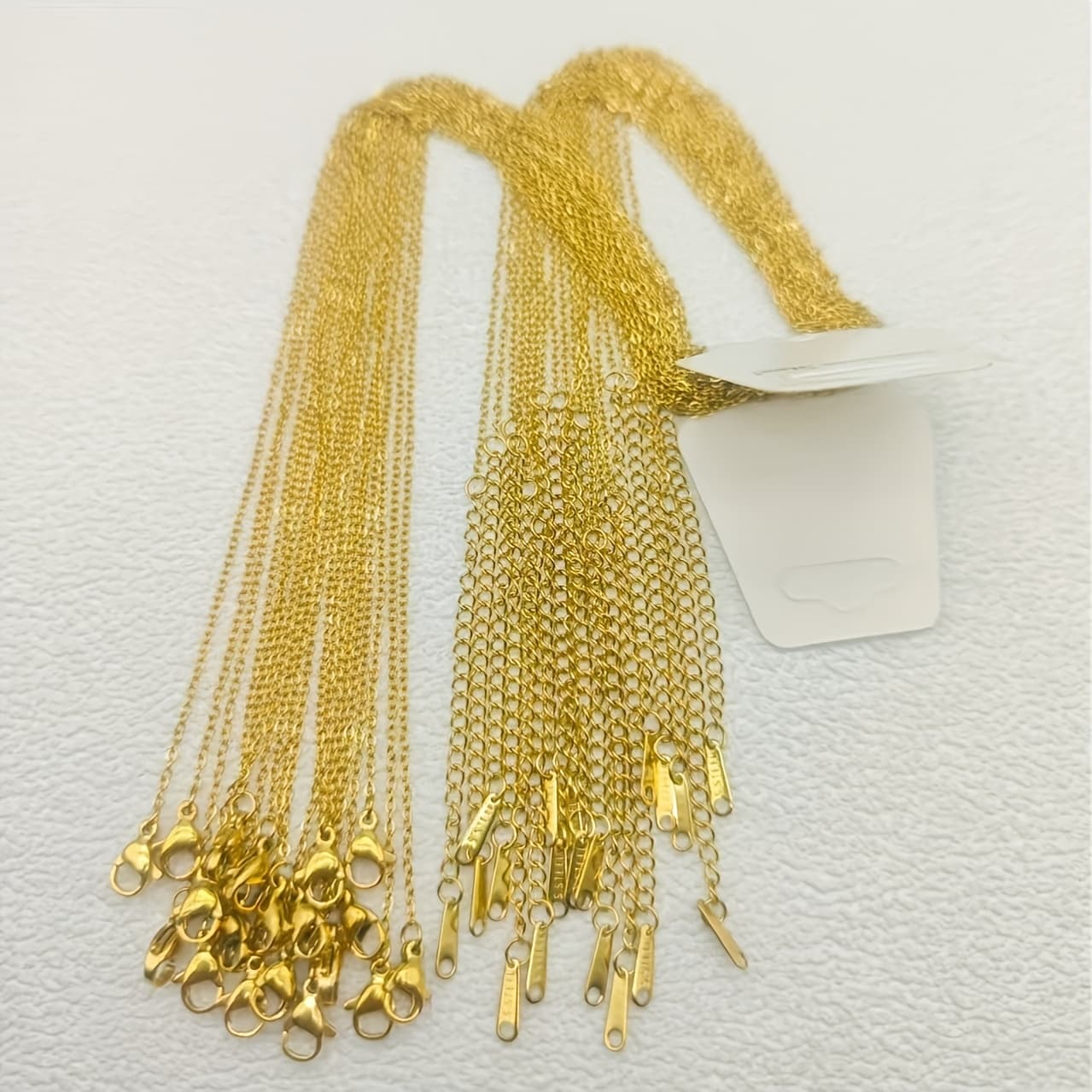 TEMU 10pcs/20pcs Stainless Steel Golden/ Necklace Necklace Daily Wear