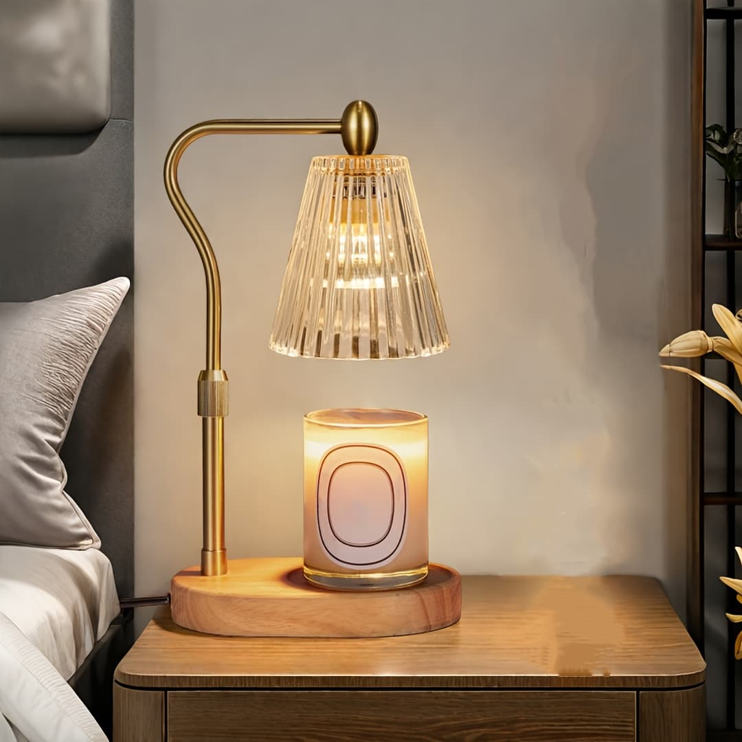 TEMU Dimmable Candle Warmer Lamp With Timer, Adjustable Height, Electric 2/4/8h Timer Candle Light Warmer, Home Decor Products For Scented Jar Candles, Christmas Gift Candle Lamps (bulb Not Included)