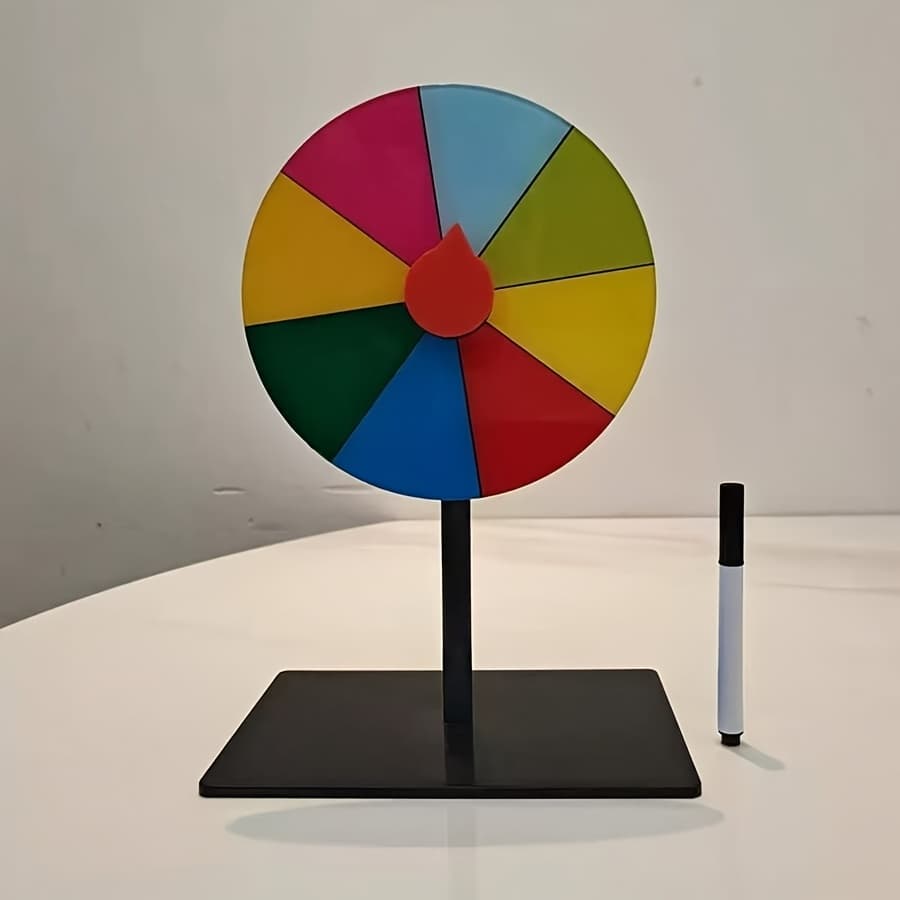 TEMU 1pc Draw Teaching Prop Game Activity Erasable Shaking Desktop Wheel