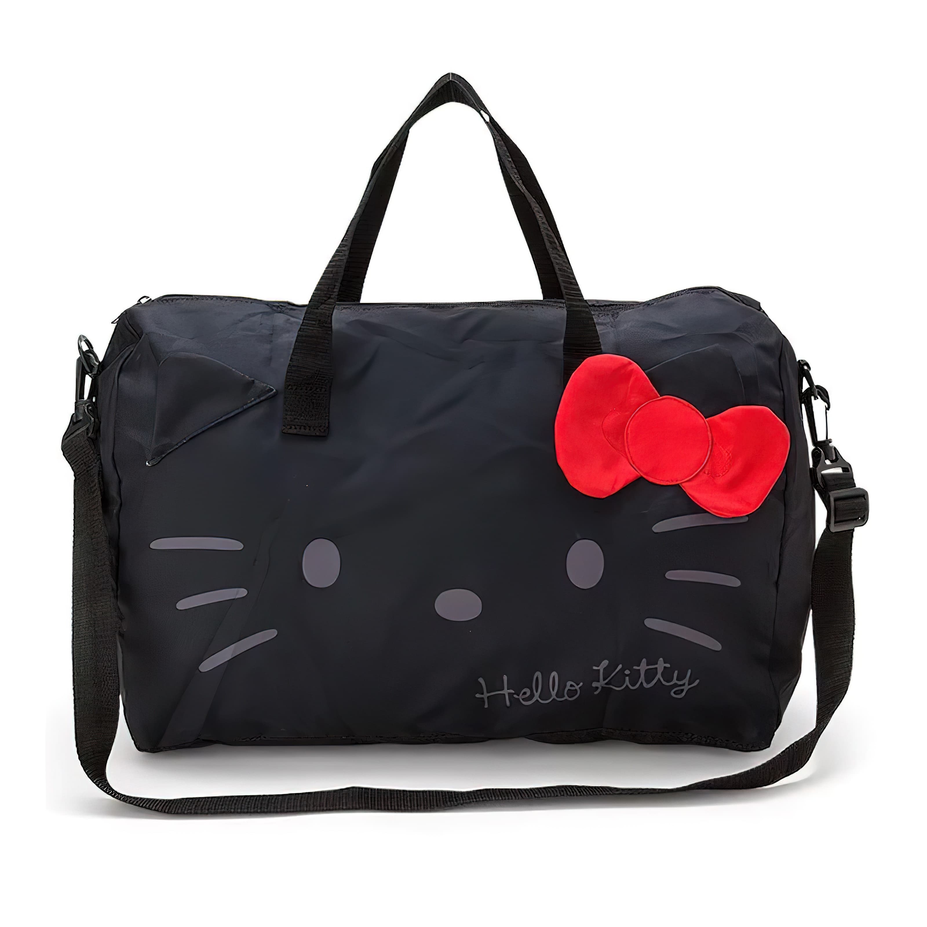 TEMU Hello Kitty Travel Duffel Bag For Women, Weekender Overnight Bags With Shoe Compartment, Carry On Duffle Bag Sports Gym Tote Bags