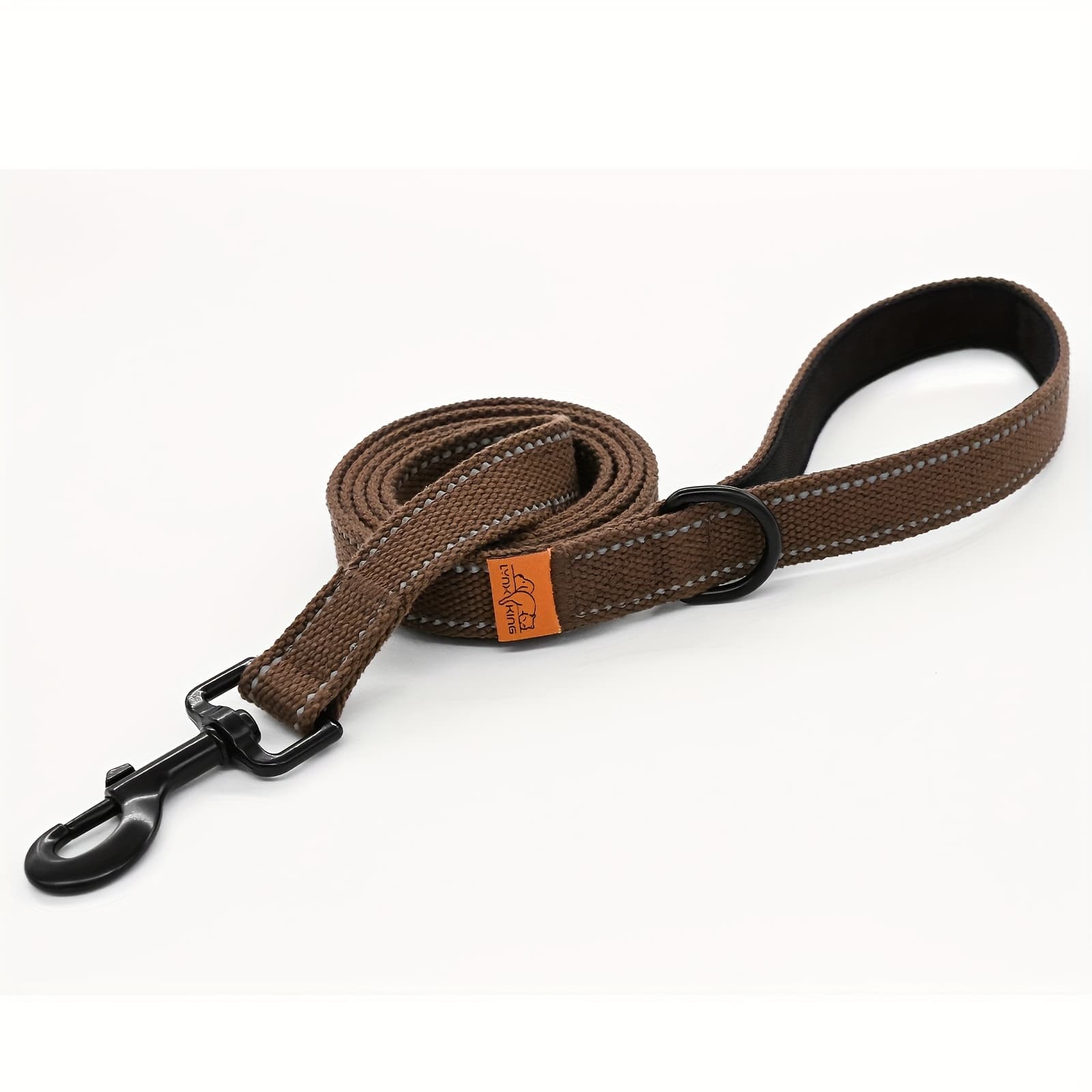 TEMU Reflective Dog Leash, 6-foot Nylon Pet Lead, Soft And Durable Feel, Suitable For Small, Medium, And Large Dogs, Without Battery