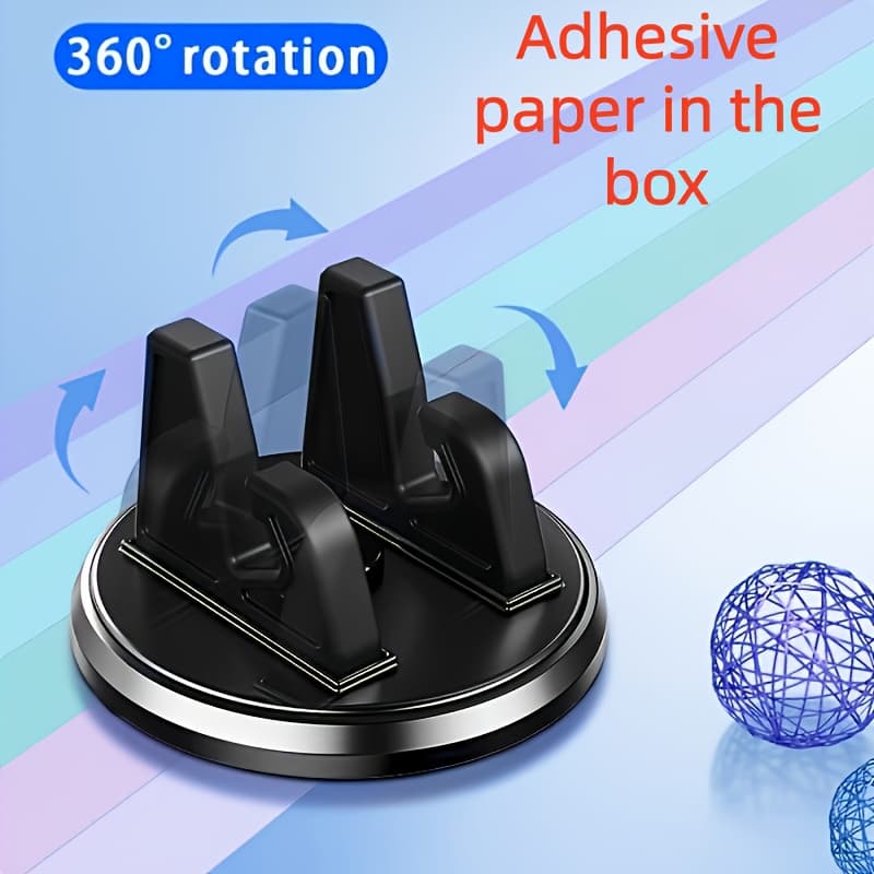 TEMU Universal 360-degree Rotatable Abs Dashboard Mount, Anti-slip Phone Holder, Car Gps Navigation Accessory, Adjustable Car Phone Stand, Suitable For . All