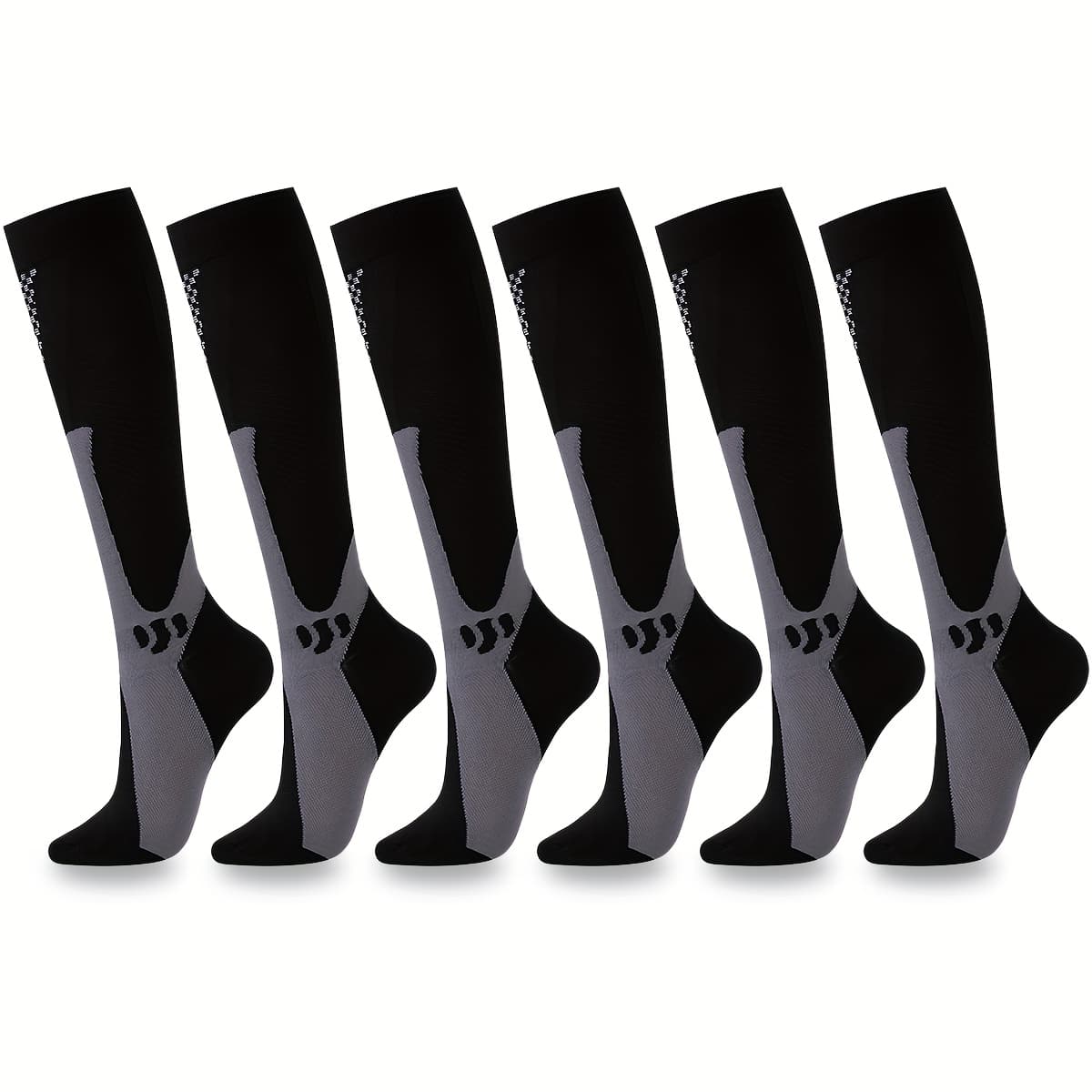 TEMU 6 Pairs Compression Socks Sport Men Socks